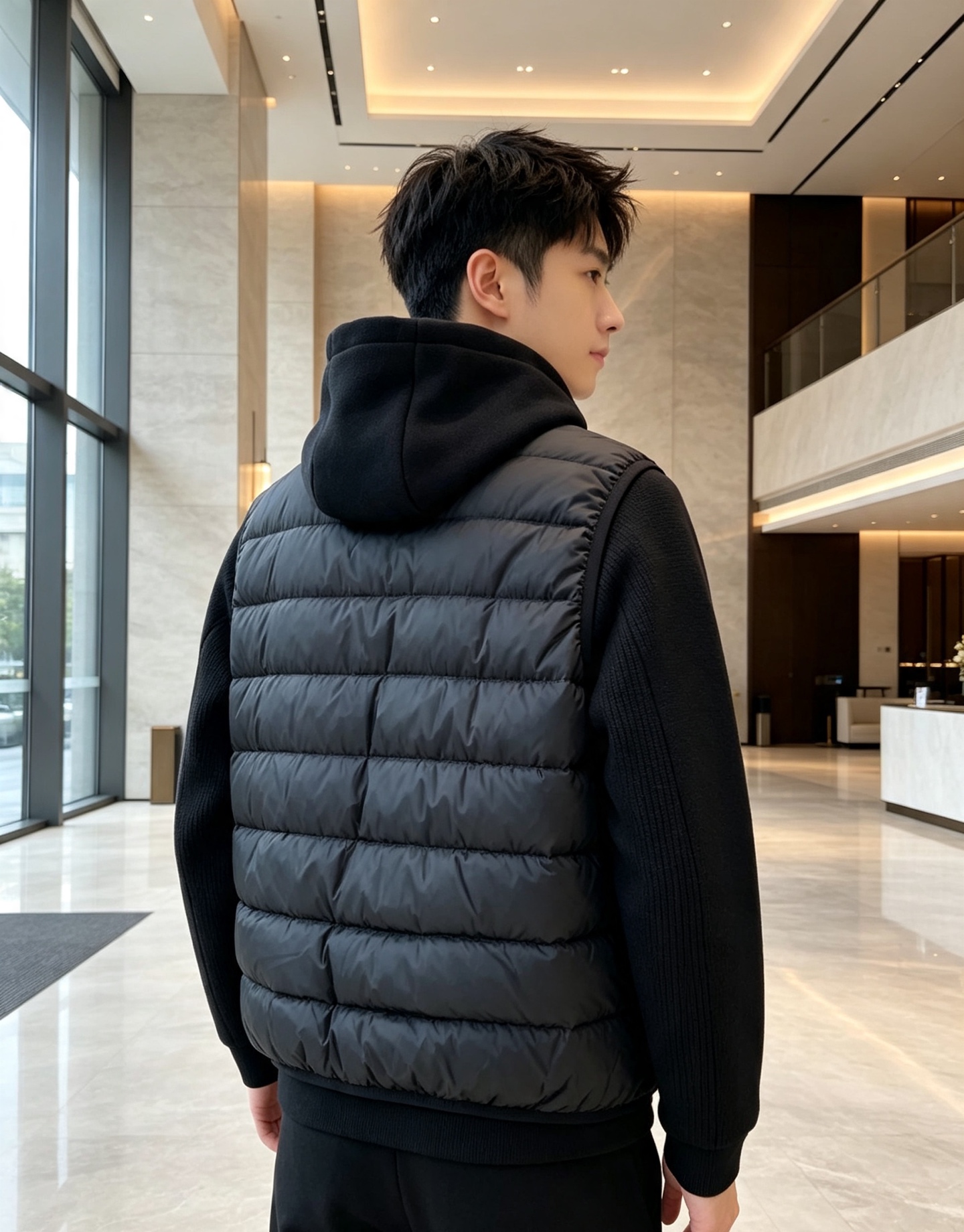 Moncler 蒙口 2026秋冬新款二合一可拆连帽羽绒服马甲 原版定制拉链五金,袖臂经典徽章标,胸前品牌字母印花 90 Moncler 蒙口 2026秋冬新款二合一可拆连帽羽绒服马甲 原版定制拉链五金,袖臂经典徽章标,胸前品牌字母印花 90