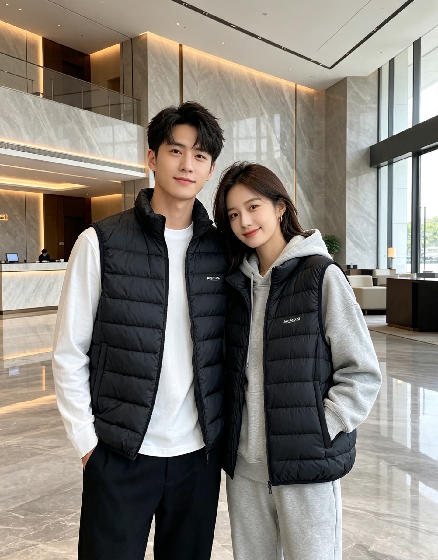 Moncler 蒙口 2026秋冬新款二合一可拆连帽羽绒服马甲 原版定制拉链五金,袖臂经典徽章标,胸前品牌字母印花 90 Moncler 蒙口 2026秋冬新款二合一可拆连帽羽绒服马甲 原版定制拉链五金,袖臂经典徽章标,胸前品牌字母印花 90