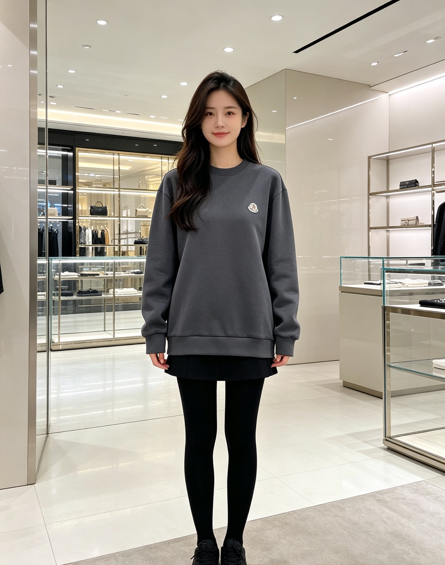 Moncler 蒙口 2026秋冬新款圆领空气层卫衣 经典品牌刺绣小logo，细节质感在线。采用空气层面料，挺括亲肤不易
