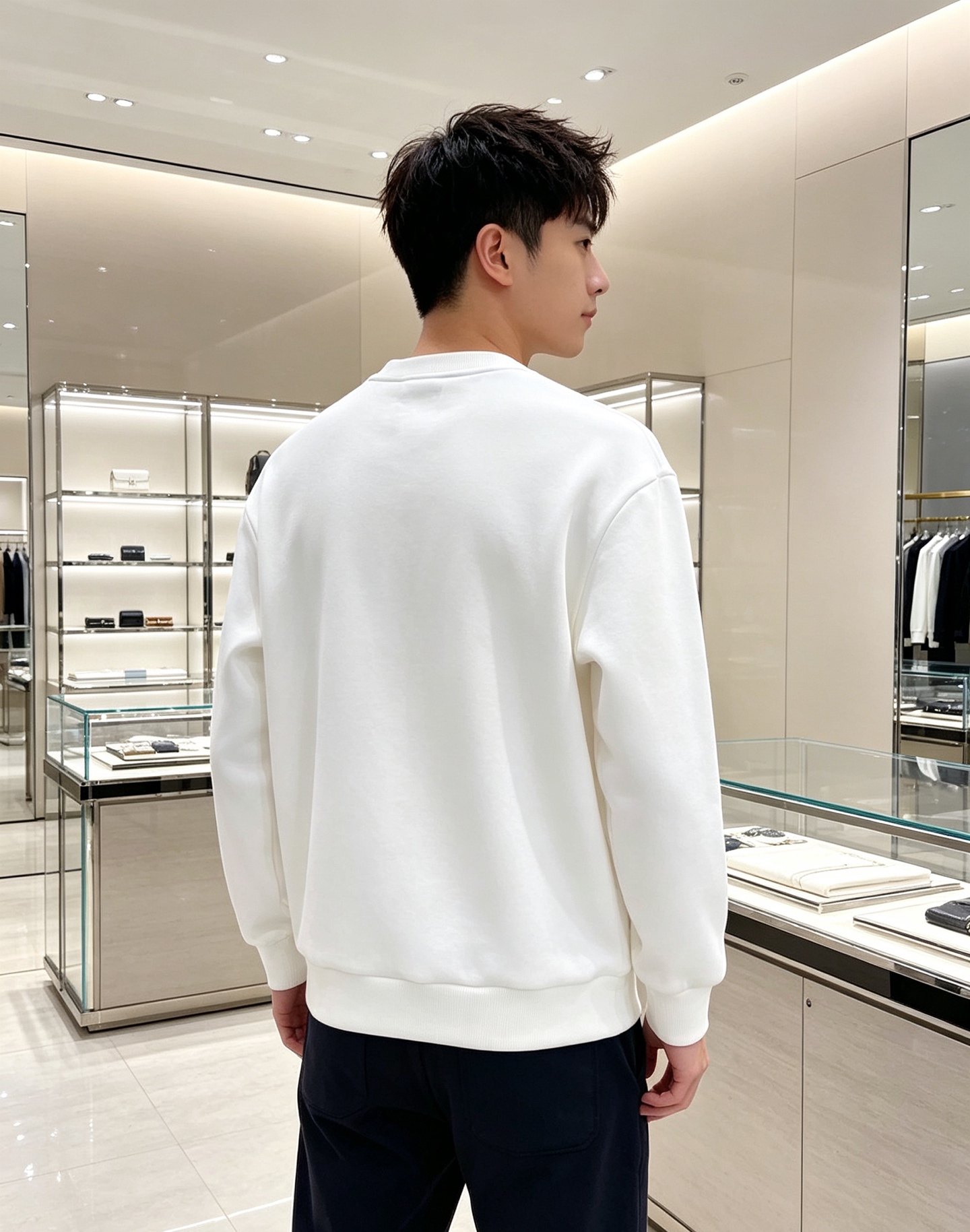 Moncler 蒙口 2026秋冬新款圆领空气层卫衣 经典品牌刺绣小logo，细节质感在线。采用空气层面料，挺括亲肤不易