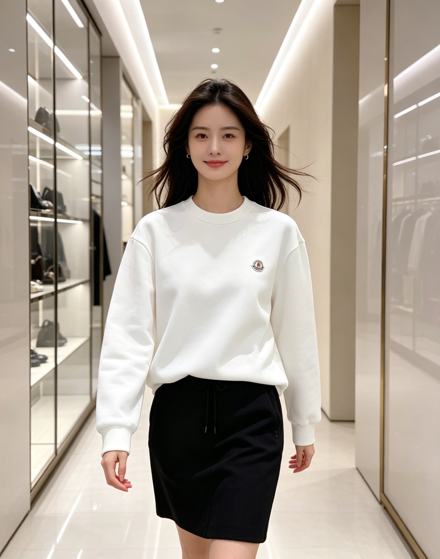 Moncler 蒙口 2026秋冬新款圆领空气层卫衣 经典品牌刺绣小logo，细节质感在线。采用空气层面料，挺括亲肤不易