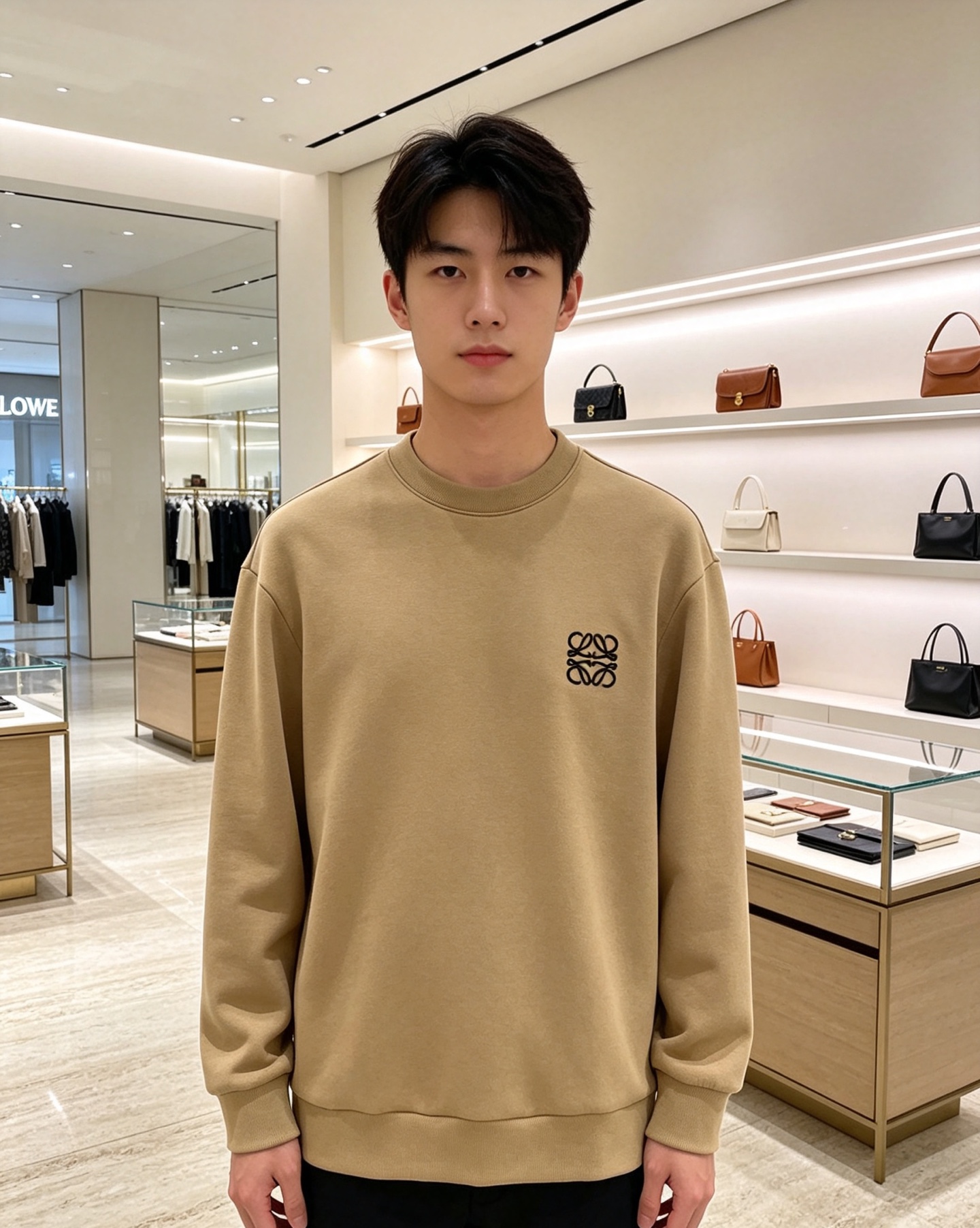 Loewe 罗意威 2026秋冬新款休闲圆领空气层卫衣 经典Anagram刺绣logo,艺术感十足。选用空气层面料,柔软 Loewe 罗意威 2026秋冬新款休闲圆领空气层卫衣 经典Anagram刺绣logo,艺术感十足。选用空气层面料,柔软