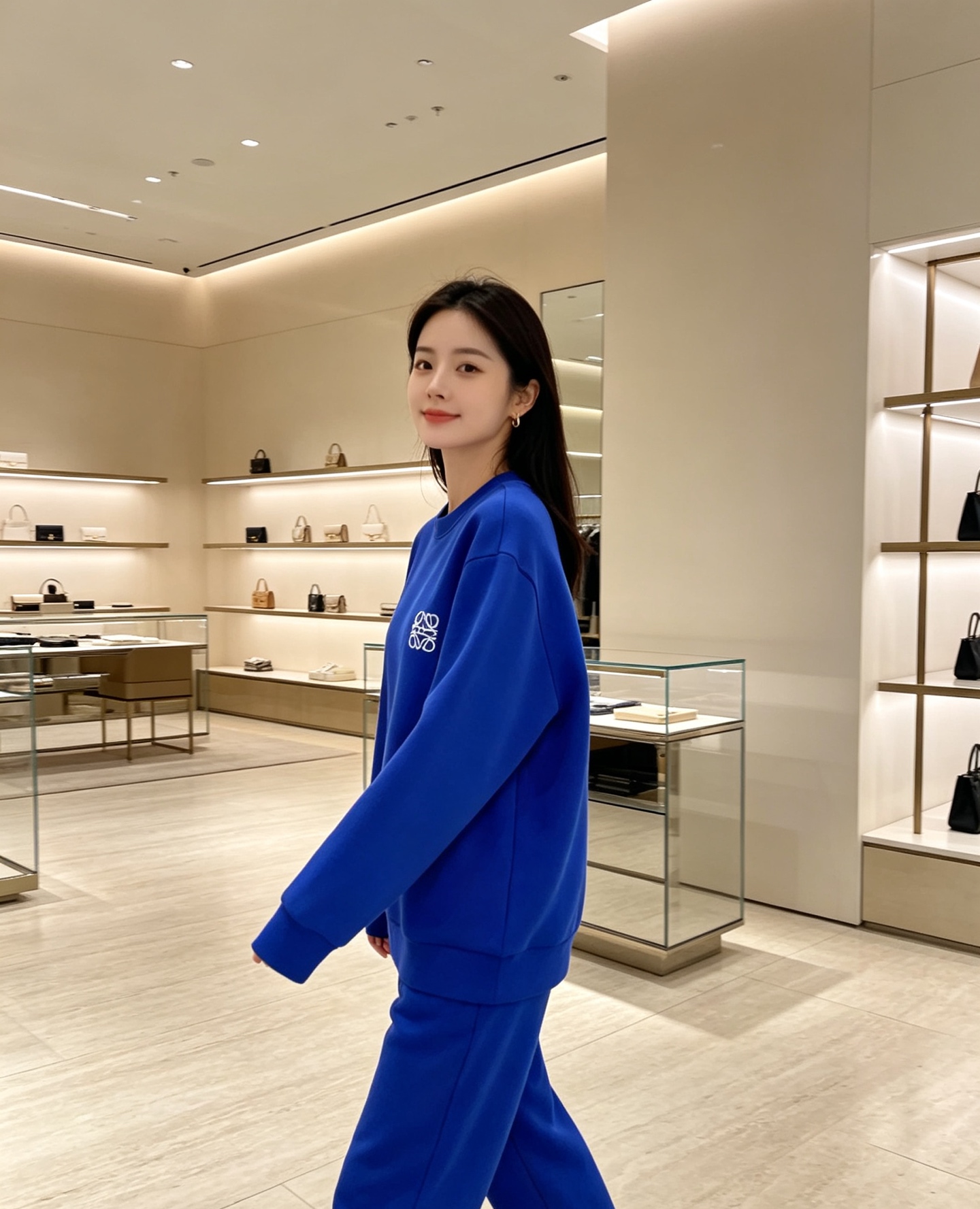 Loewe 罗意威 2026秋冬新款休闲圆领空气层卫衣 经典Anagram刺绣logo，艺术感十足。选用空气层面料，柔软