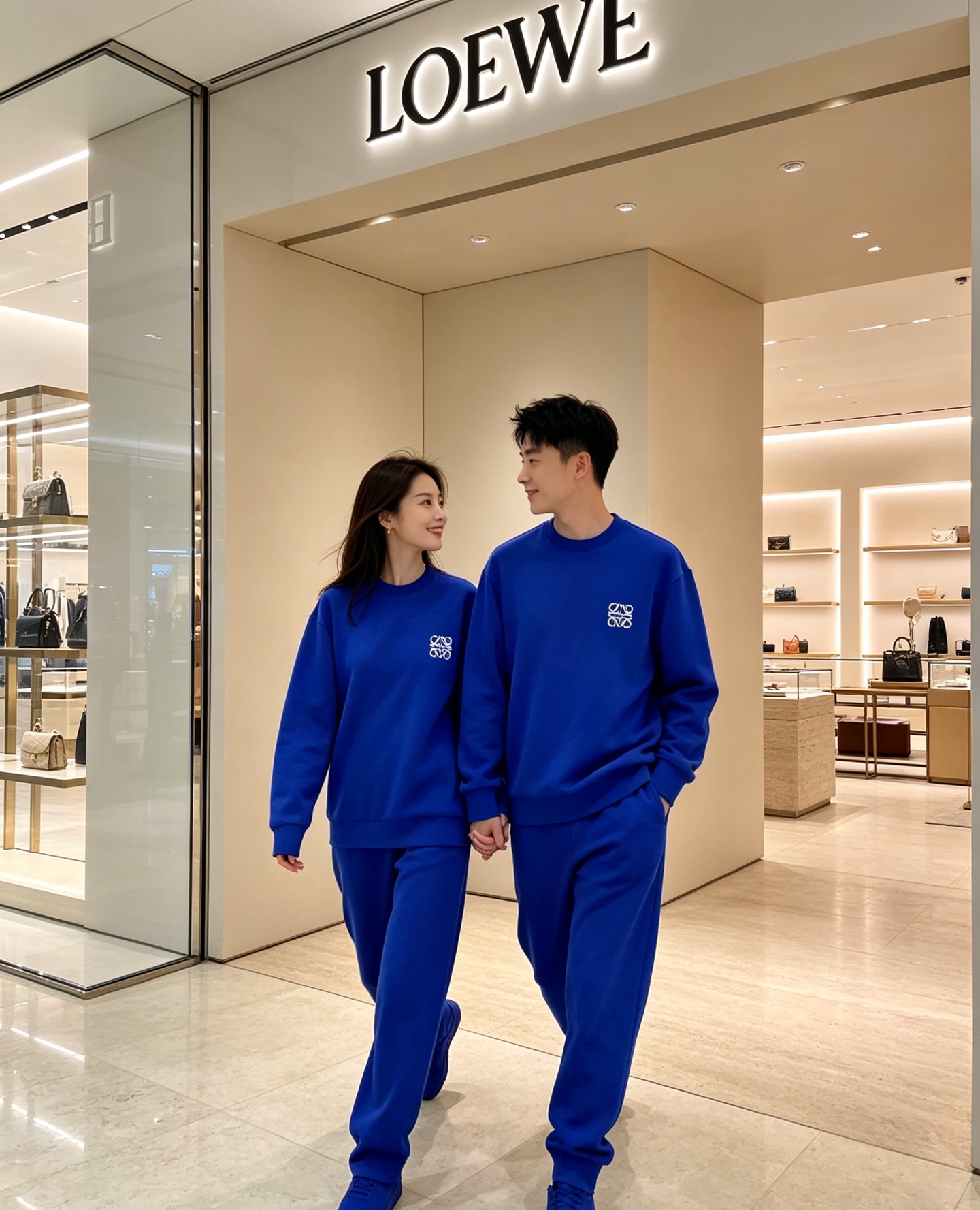 Loewe 罗意威 2026秋冬新款休闲圆领空气层卫衣 经典Anagram刺绣logo，艺术感十足。选用空气层面料，柔软
