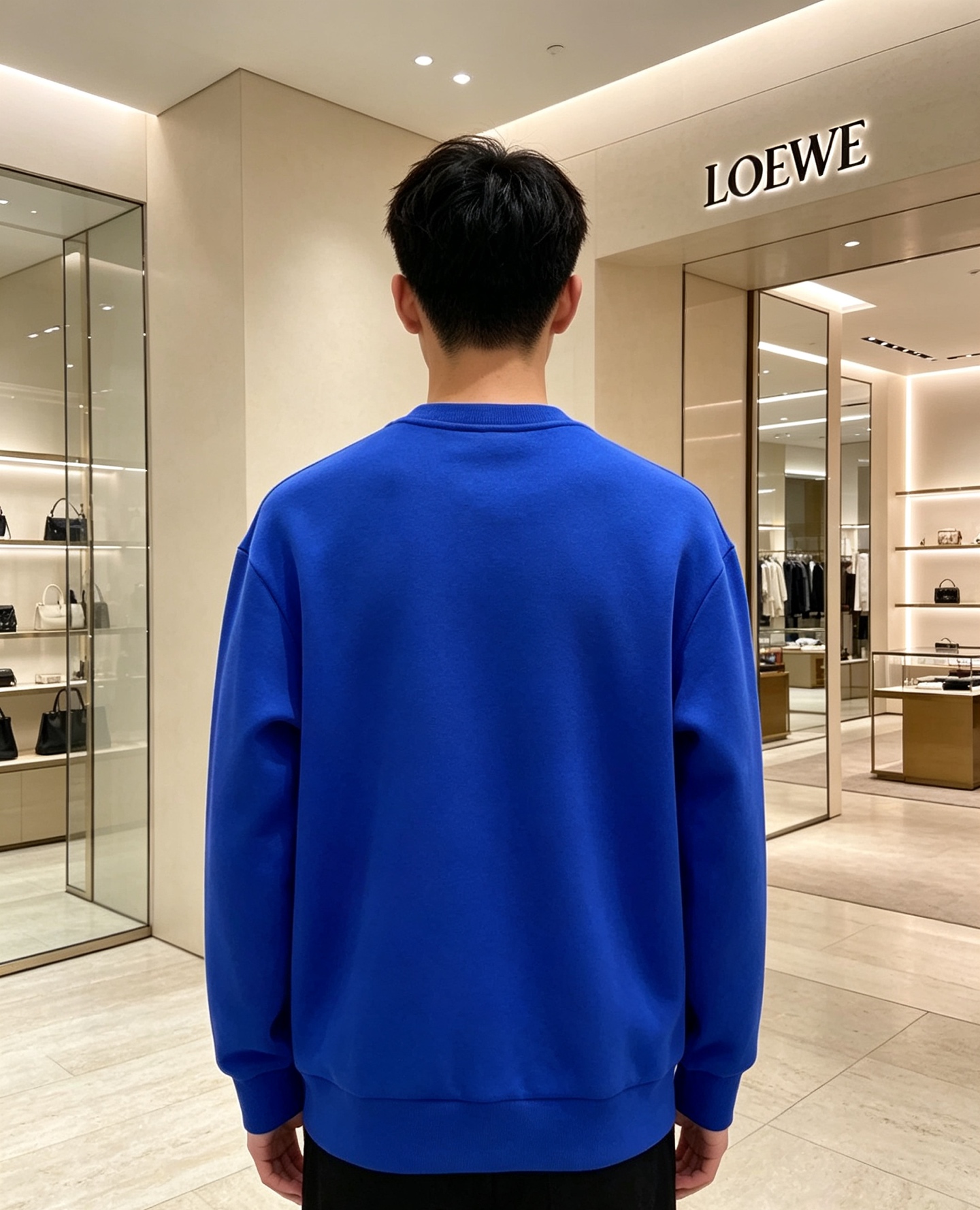 Loewe 罗意威 2026秋冬新款休闲圆领空气层卫衣 经典Anagram刺绣logo，艺术感十足。选用空气层面料，柔软