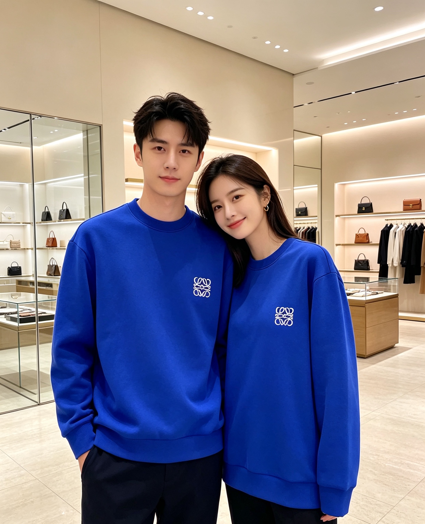 Loewe 罗意威 2026秋冬新款休闲圆领空气层卫衣 经典Anagram刺绣logo，艺术感十足。选用空气层面料，柔软