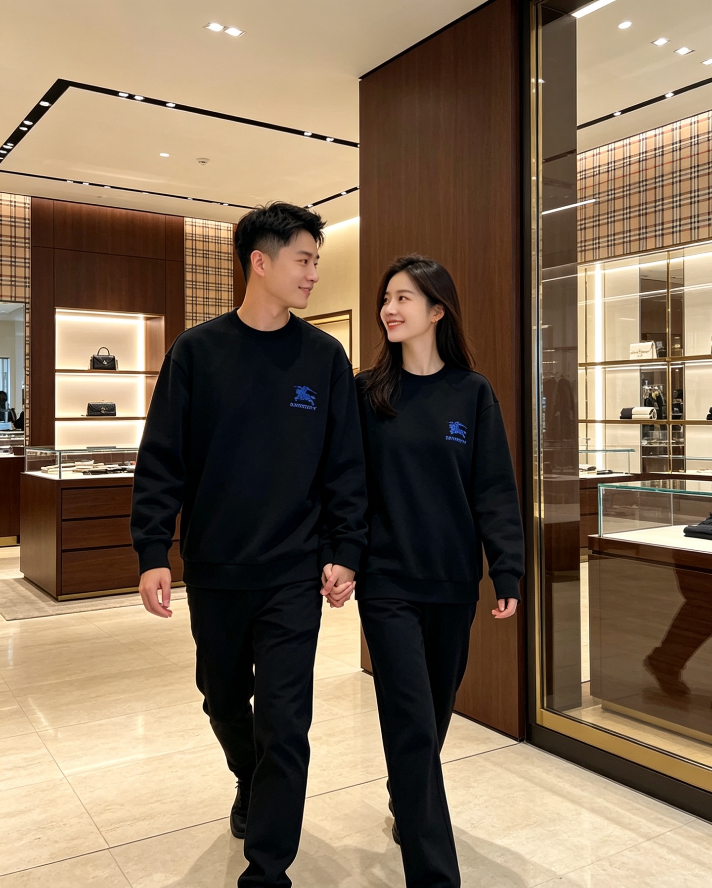 Burberry 巴宝莉 2026秋冬新款休闲圆领空气层卫衣 经典蓝色战马刺绣logo，辨识度十足。选用空气层面料，柔软