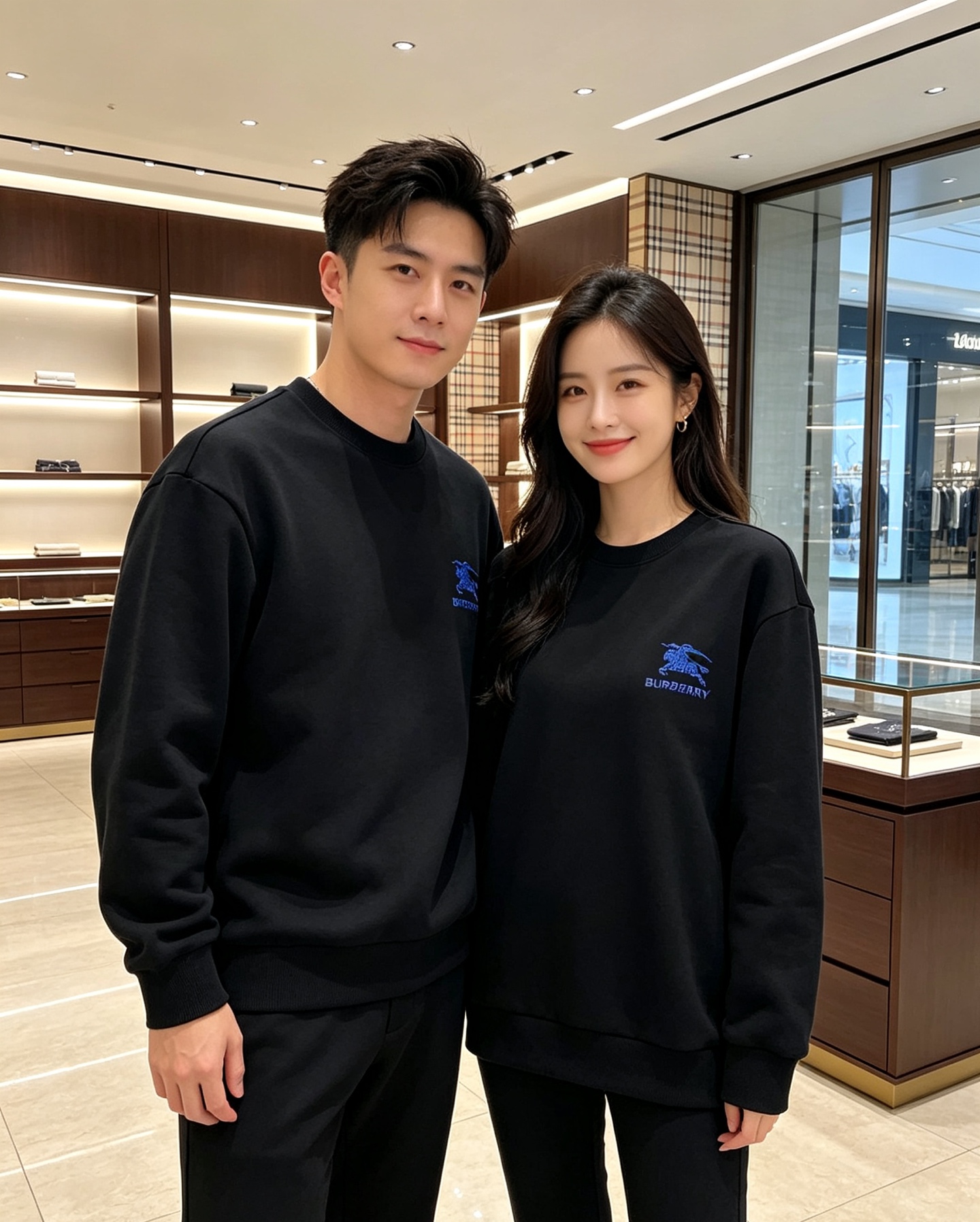 Burberry 巴宝莉 2026秋冬新款休闲圆领空气层卫衣 经典蓝色战马刺绣logo，辨识度十足。选用空气层面料，柔软