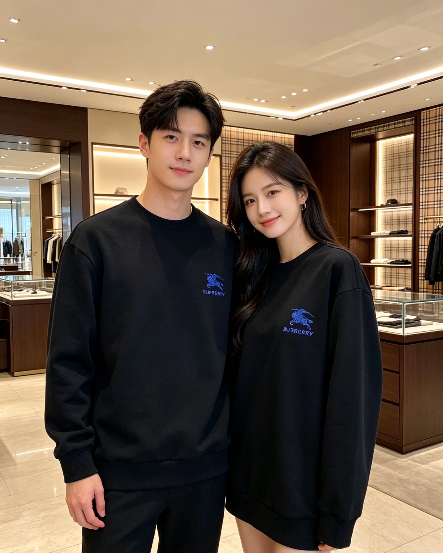 Burberry 巴宝莉 2026秋冬新款休闲圆领空气层卫衣 经典蓝色战马刺绣logo，辨识度十足。选用空气层面料，柔软