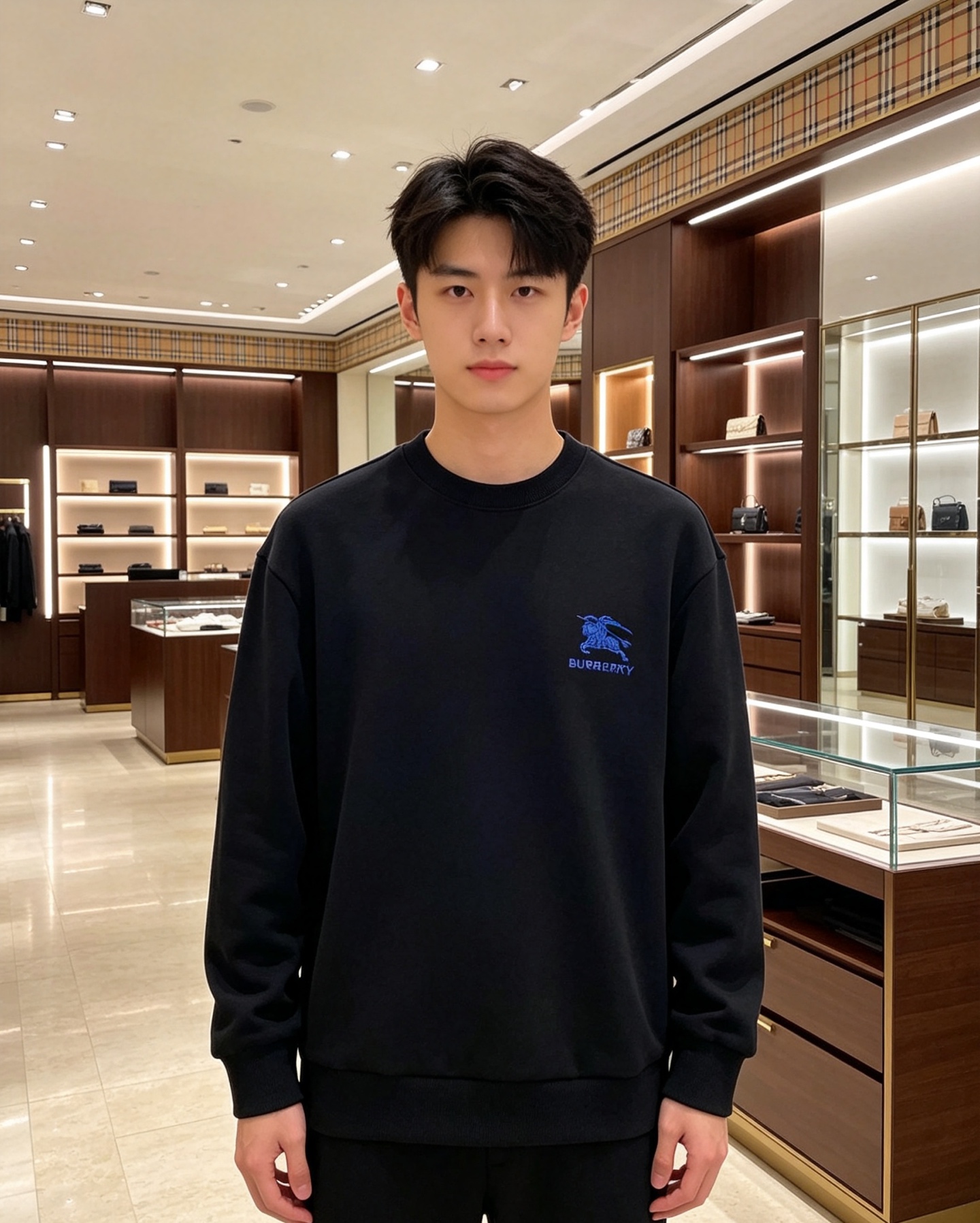 Burberry 巴宝莉 2026秋冬新款休闲圆领空气层卫衣 经典蓝色战马刺绣logo,辨识度十足。选用空气层面料,柔软 Burberry 巴宝莉 2026秋冬新款休闲圆领空气层卫衣 经典蓝色战马刺绣logo,辨识度十足。选用空气层面料,柔软