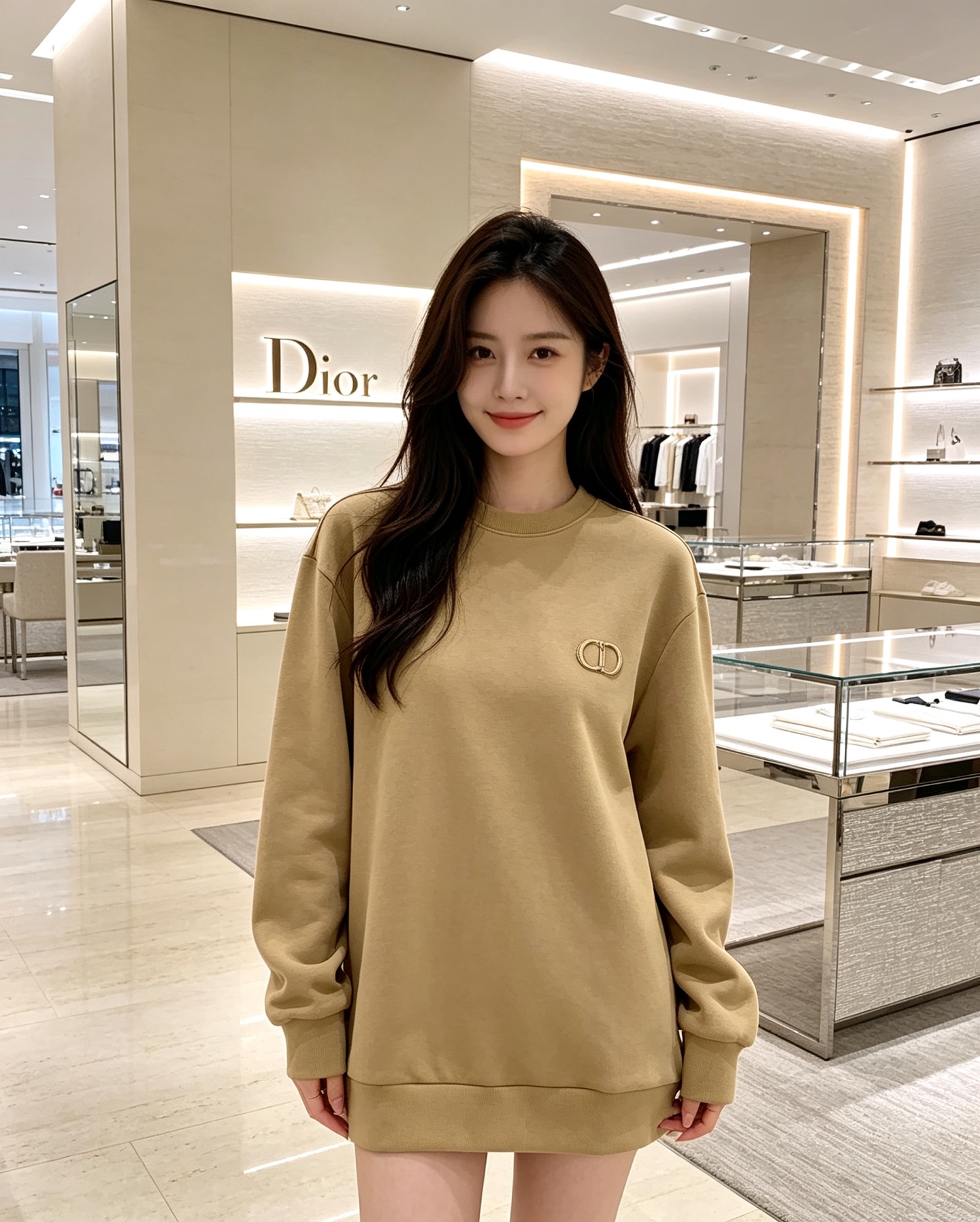 Dior 迪奥 2026秋冬新款休闲圆领空气层卫衣 经典同色CD刺绣logo，低调有质感。选用空气层面料，柔软有型不易变