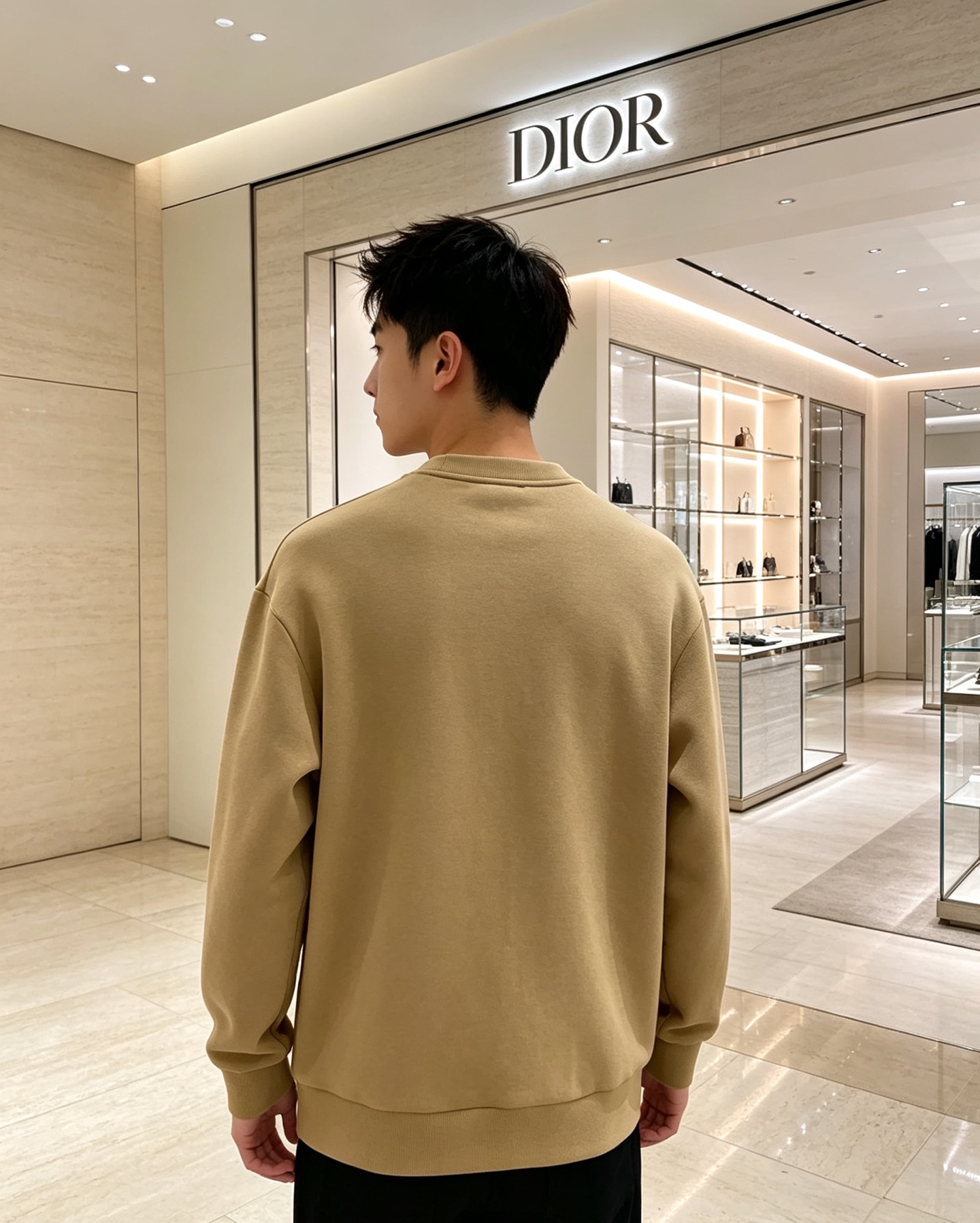 Dior 迪奥 2026秋冬新款休闲圆领空气层卫衣 经典同色CD刺绣logo，低调有质感。选用空气层面料，柔软有型不易变