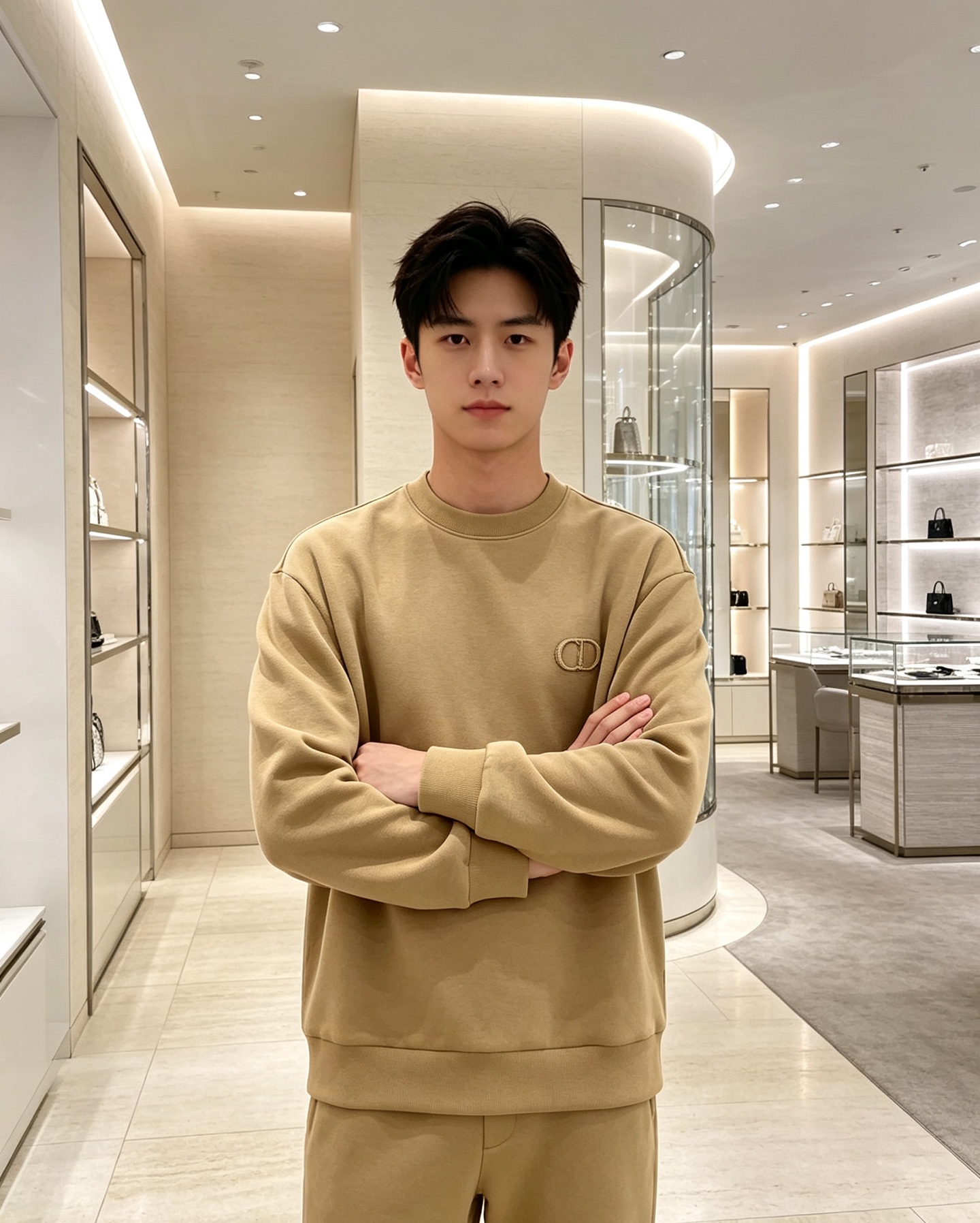 Dior 迪奥 2026秋冬新款休闲圆领空气层卫衣 经典同色CD刺绣logo，低调有质感。选用空气层面料，柔软有型不易变