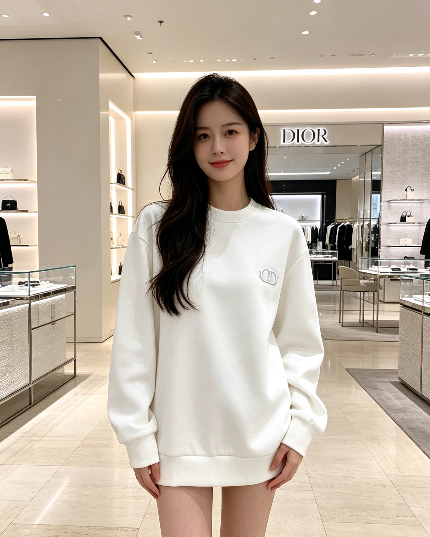 Dior 迪奥 2026秋冬新款休闲圆领空气层卫衣 经典同色CD刺绣logo，低调有质感。选用空气层面料，柔软有型不易变