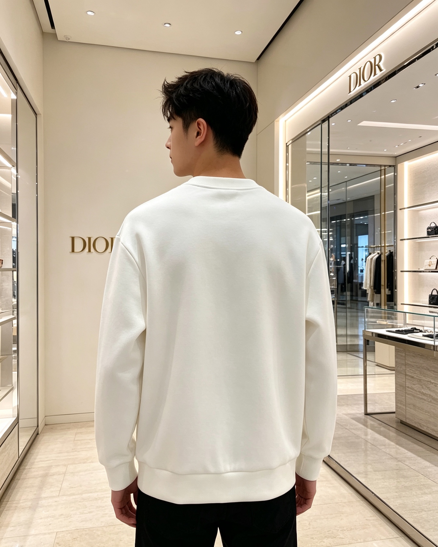 Dior 迪奥 2026秋冬新款休闲圆领空气层卫衣 经典同色CD刺绣logo，低调有质感。选用空气层面料，柔软有型不易变