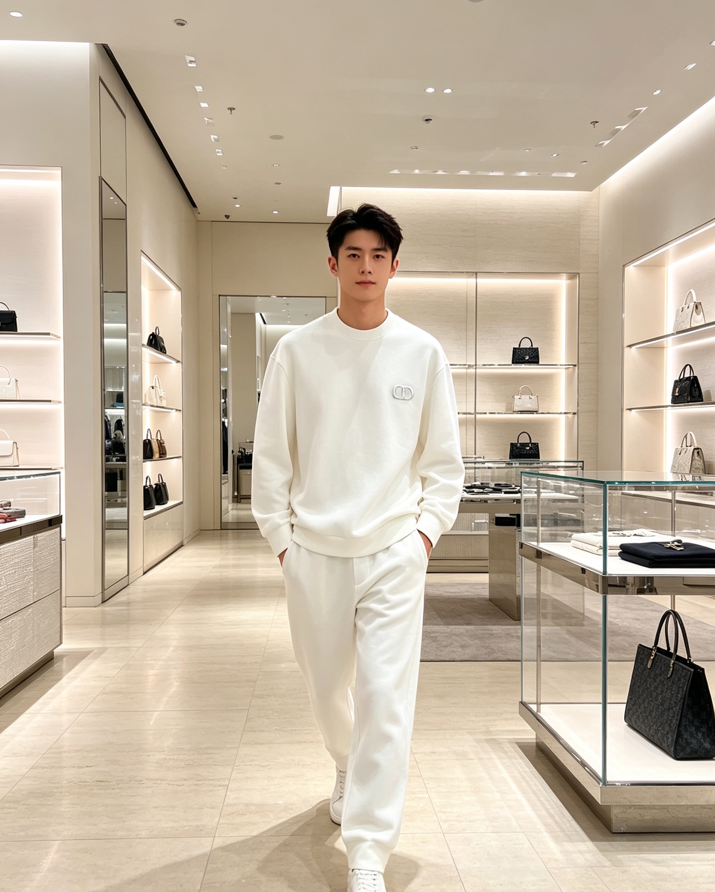 Dior 迪奥 2026秋冬新款休闲圆领空气层卫衣 经典同色CD刺绣logo，低调有质感。选用空气层面料，柔软有型不易变