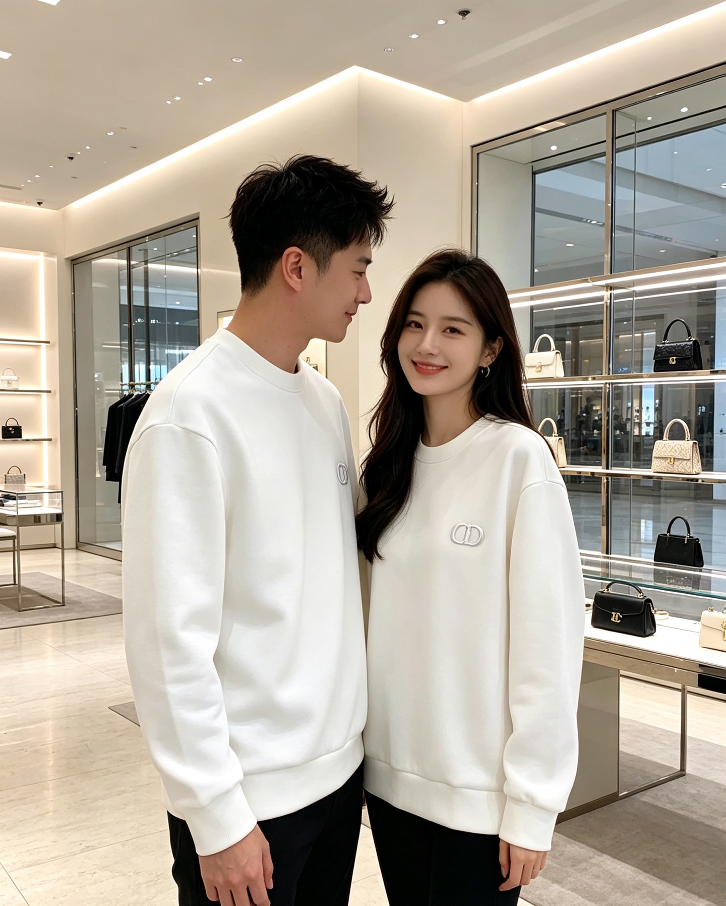 Dior 迪奥 2026秋冬新款休闲圆领空气层卫衣 经典同色CD刺绣logo，低调有质感。选用空气层面料，柔软有型不易变