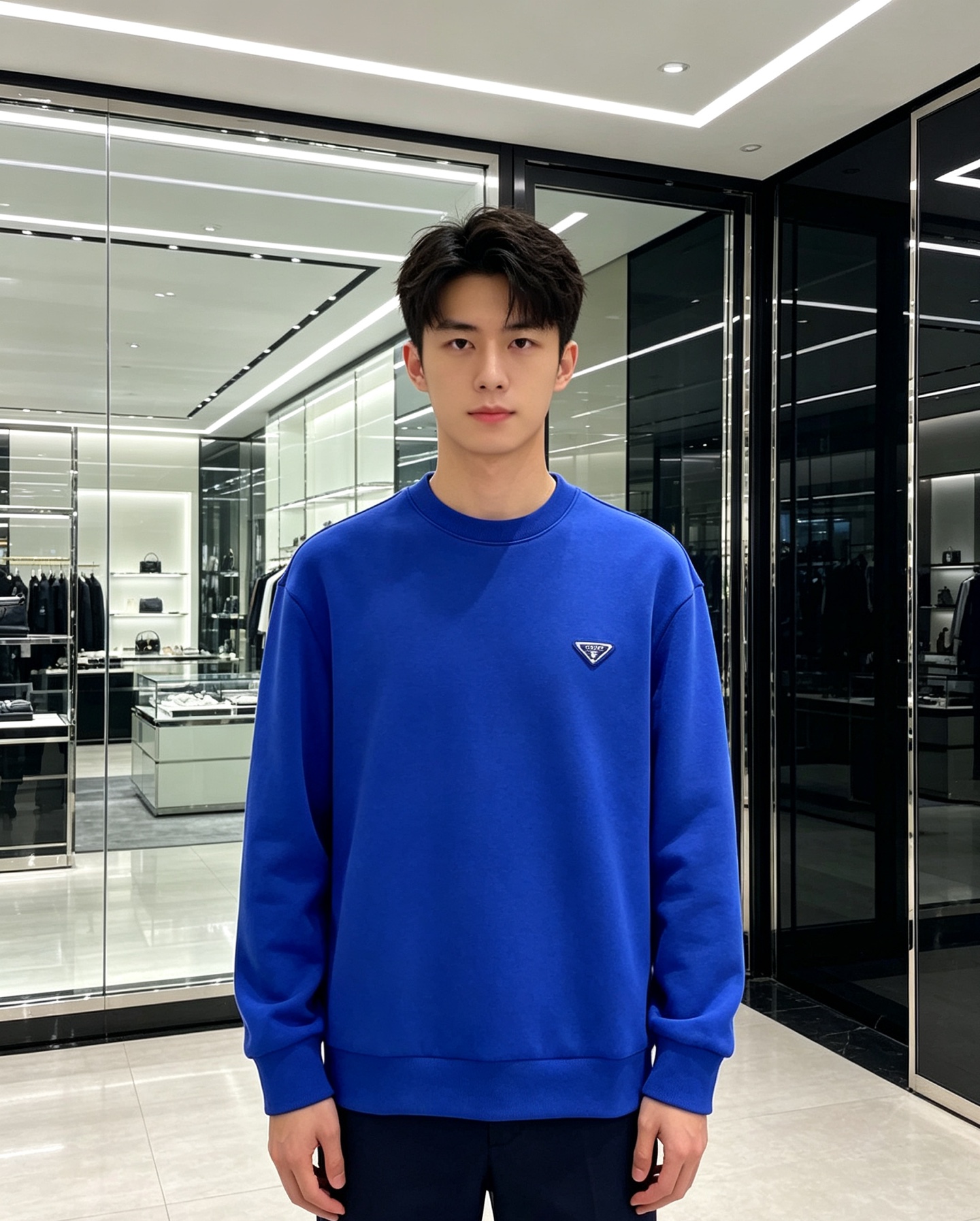 Prada 普拉达 2026秋冬新款休闲圆领空气层卫衣 经典金属三角logo,辨识度拉满。选用空气层面料,柔软有型不易变 Prada 普拉达 2026秋冬新款休闲圆领空气层卫衣 经典金属三角logo,辨识度拉满。选用空气层面料,柔软有型不易变