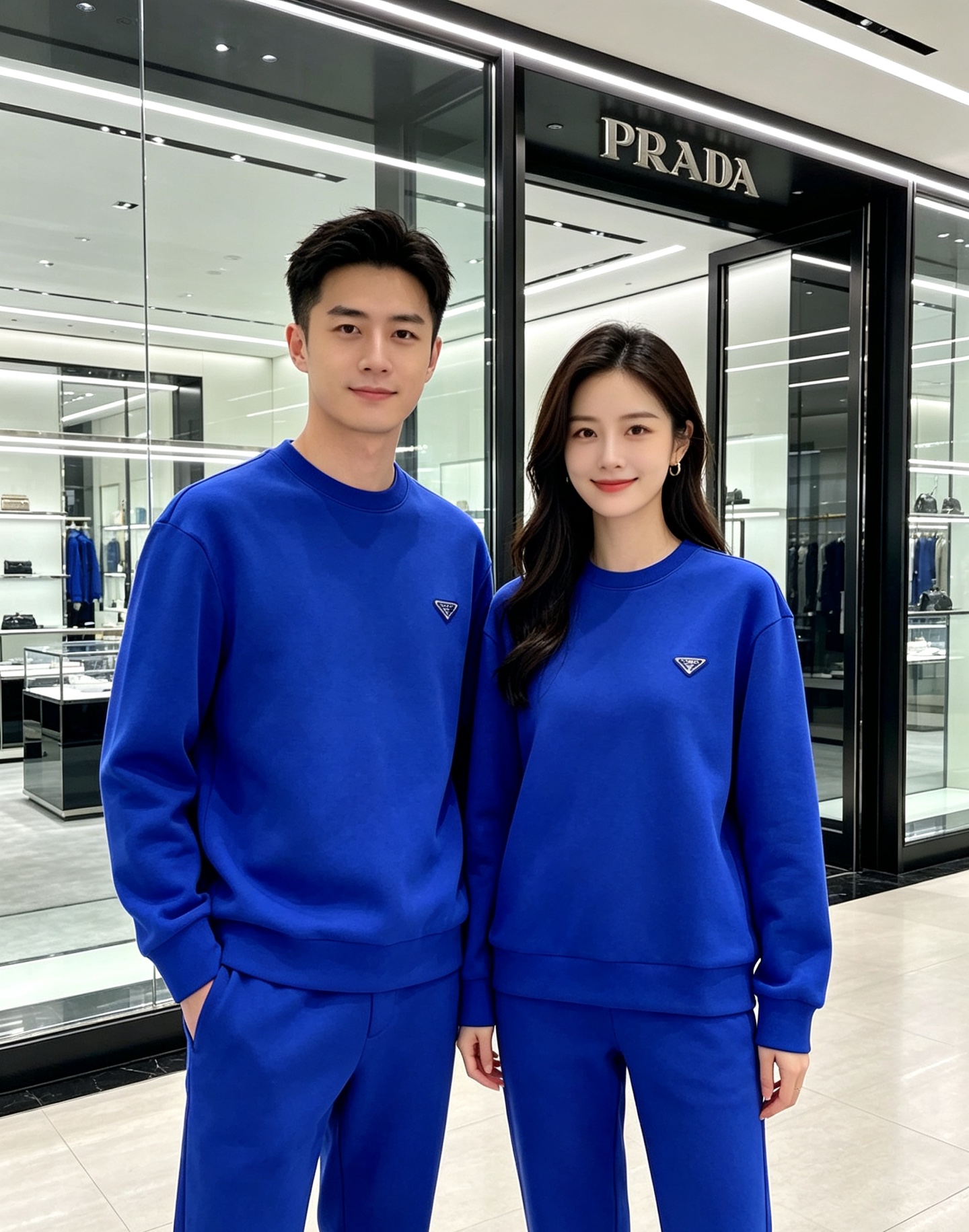 Prada 普拉达 2026秋冬新款休闲圆领空气层卫衣 经典金属三角logo，辨识度拉满。选用空气层面料，柔软有型不易变
