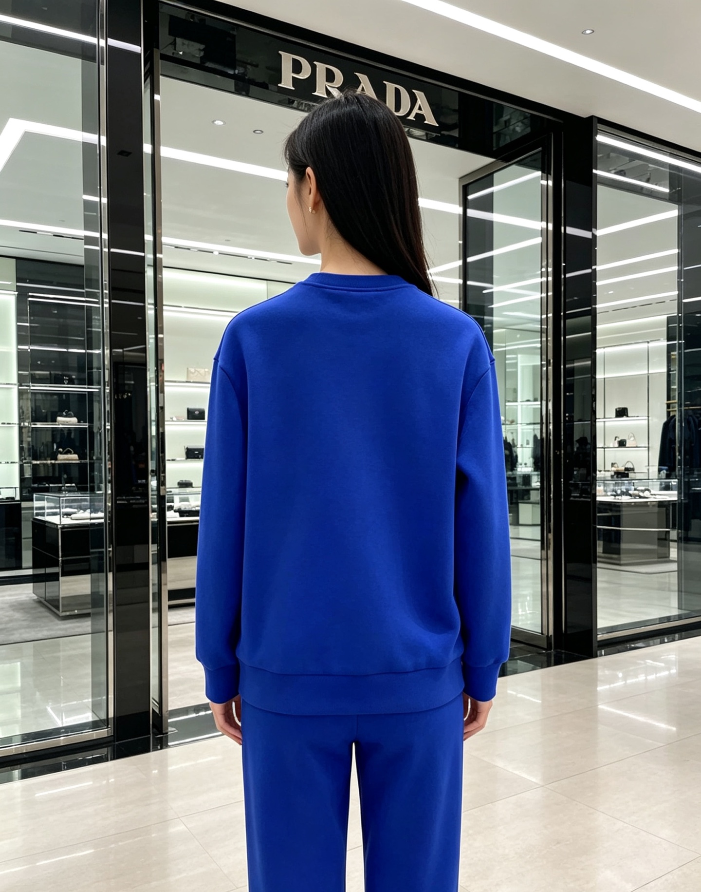 Prada 普拉达 2026秋冬新款休闲圆领空气层卫衣 经典金属三角logo，辨识度拉满。选用空气层面料，柔软有型不易变