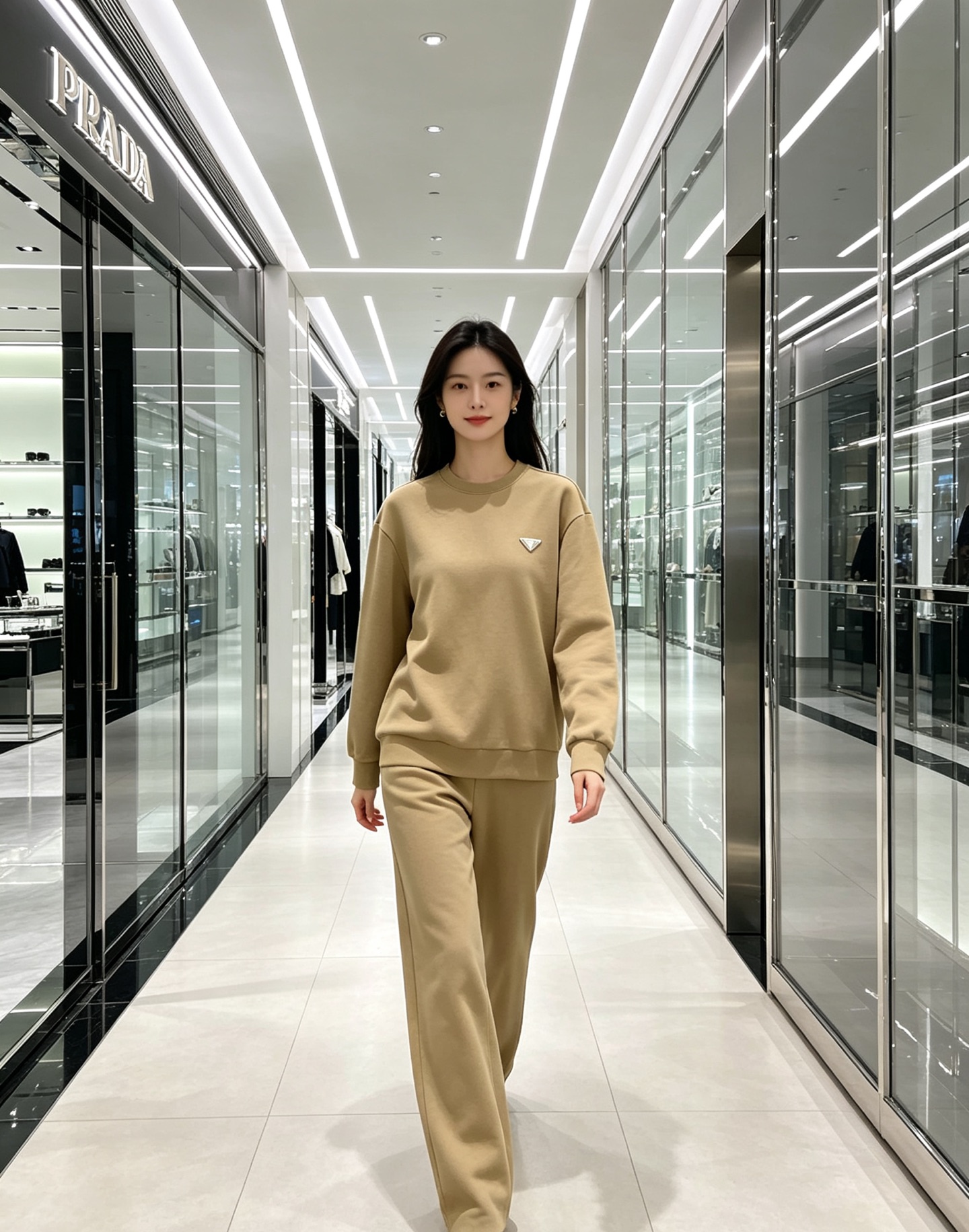 Prada 普拉达 2026秋冬新款休闲圆领空气层卫衣 经典金属三角logo，辨识度拉满。选用空气层面料，柔软有型不易变