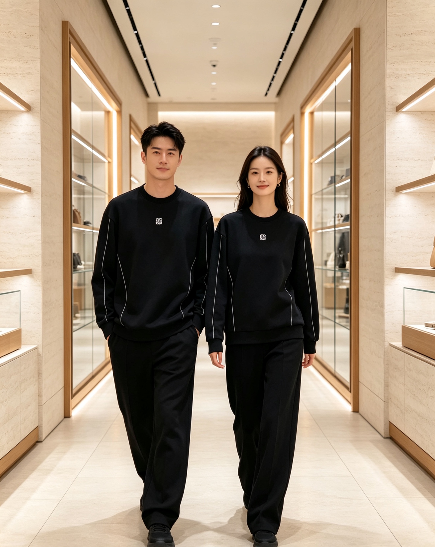 Loewe 罗意威 2026秋冬新款圆领空气层卫衣✨ 原版五金辅料全套到位，采用高密空气层面料，挺括有型不易变形。胸口经