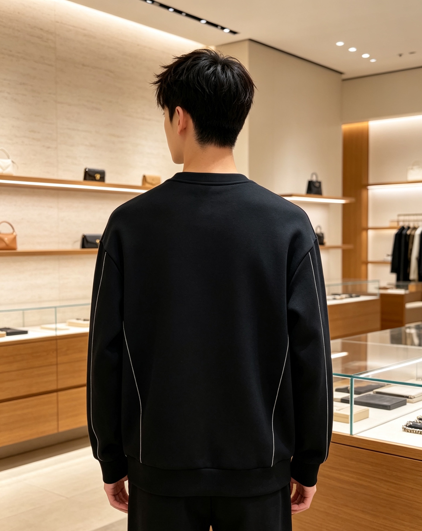 Loewe 罗意威 2026秋冬新款圆领空气层卫衣✨ 原版五金辅料全套到位，采用高密空气层面料，挺括有型不易变形。胸口经
