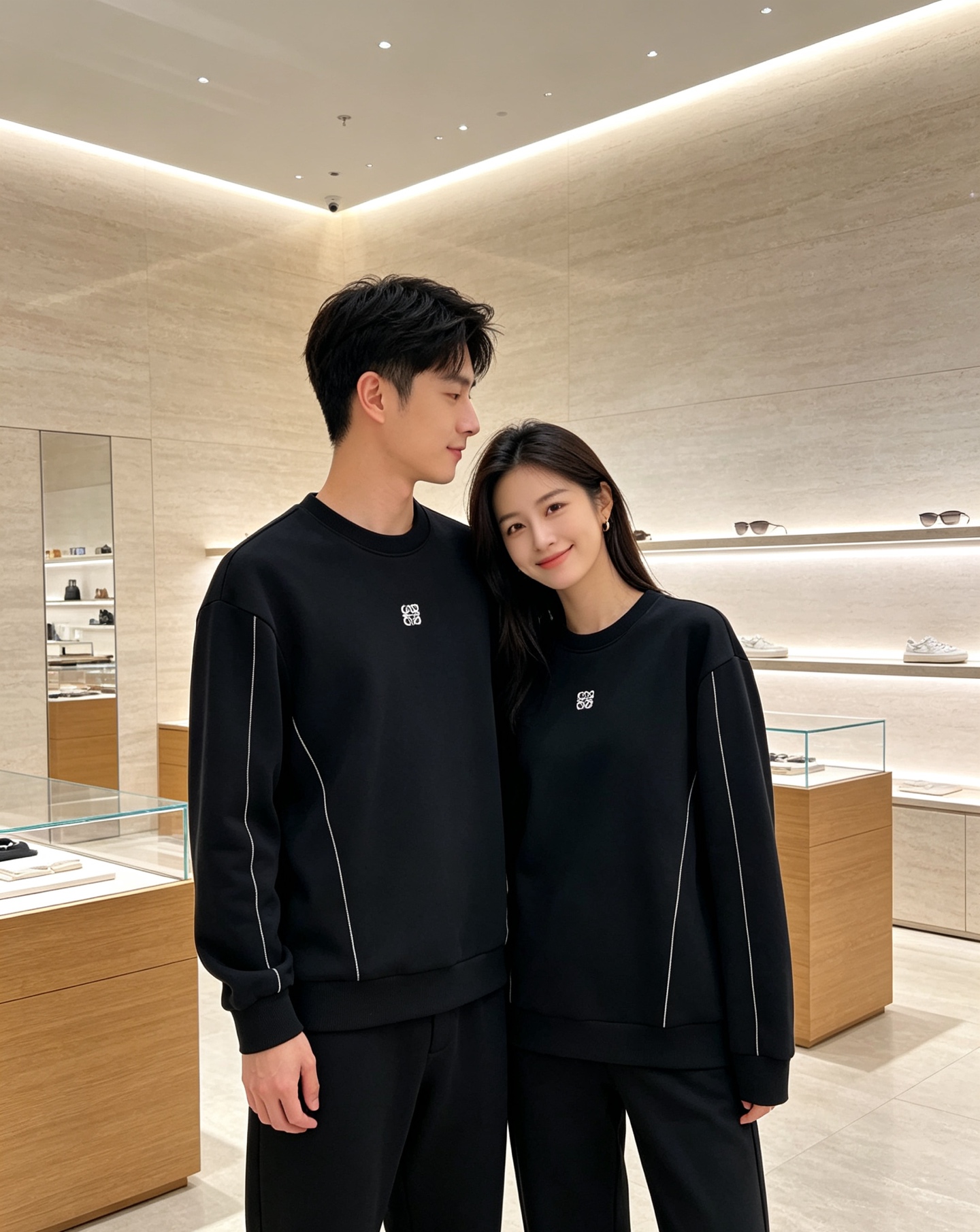 Loewe 罗意威 2026秋冬新款圆领空气层卫衣✨ 原版五金辅料全套到位，采用高密空气层面料，挺括有型不易变形。胸口经
