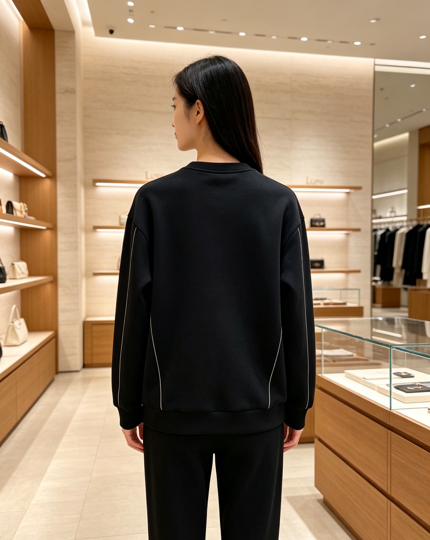 Loewe 罗意威 2026秋冬新款圆领空气层卫衣✨ 原版五金辅料全套到位，采用高密空气层面料，挺括有型不易变形。胸口经