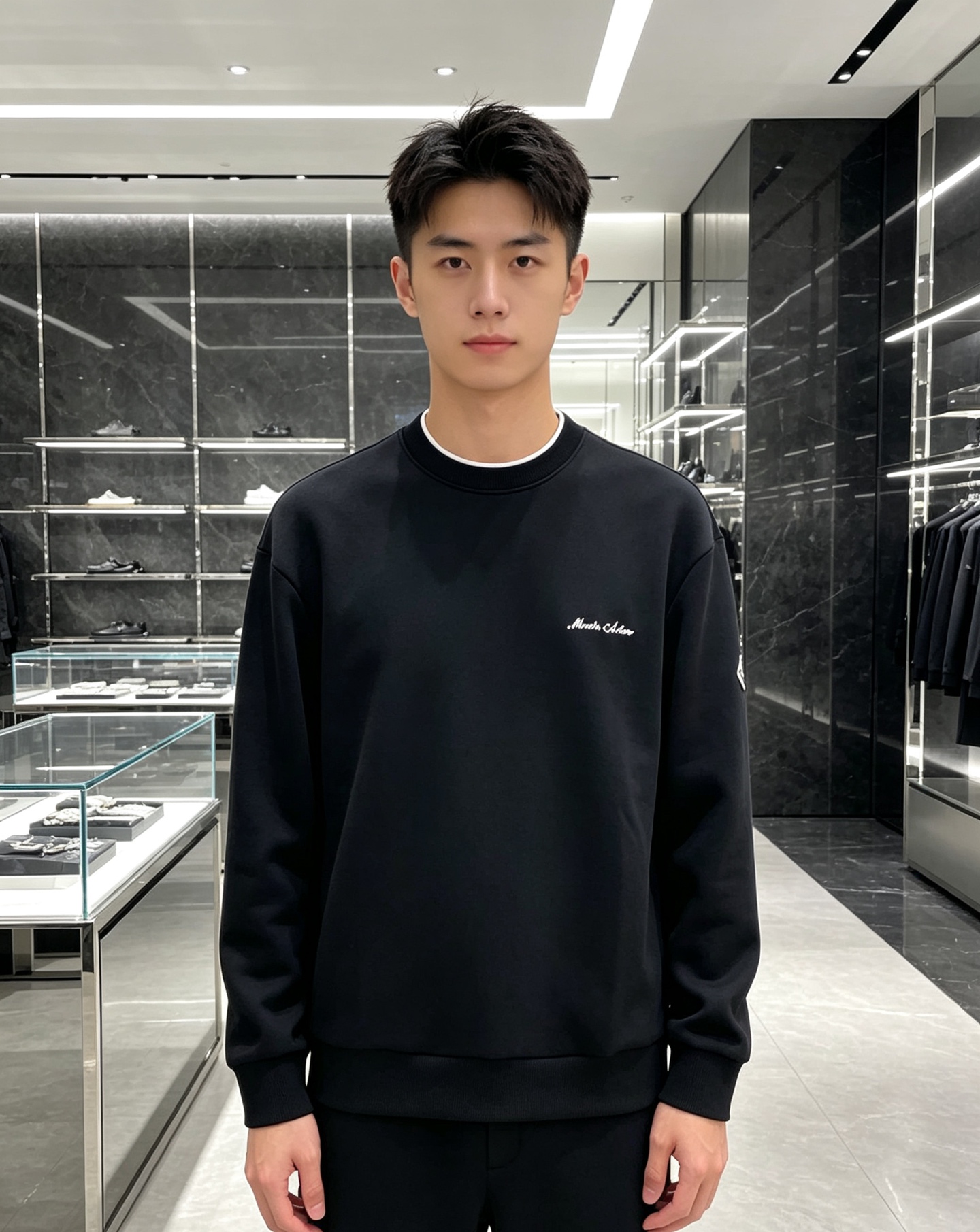 Moncler 蒙口 2026秋冬新款圆领空气层卫衣✨,原版五金辅料全套到位,采用高密空气层面料,挺括有型不易变形。领口 Moncler 蒙口 2026秋冬新款圆领空气层卫衣✨,原版五金辅料全套到位,采用高密空气层面料,挺括有型不易变形。领口