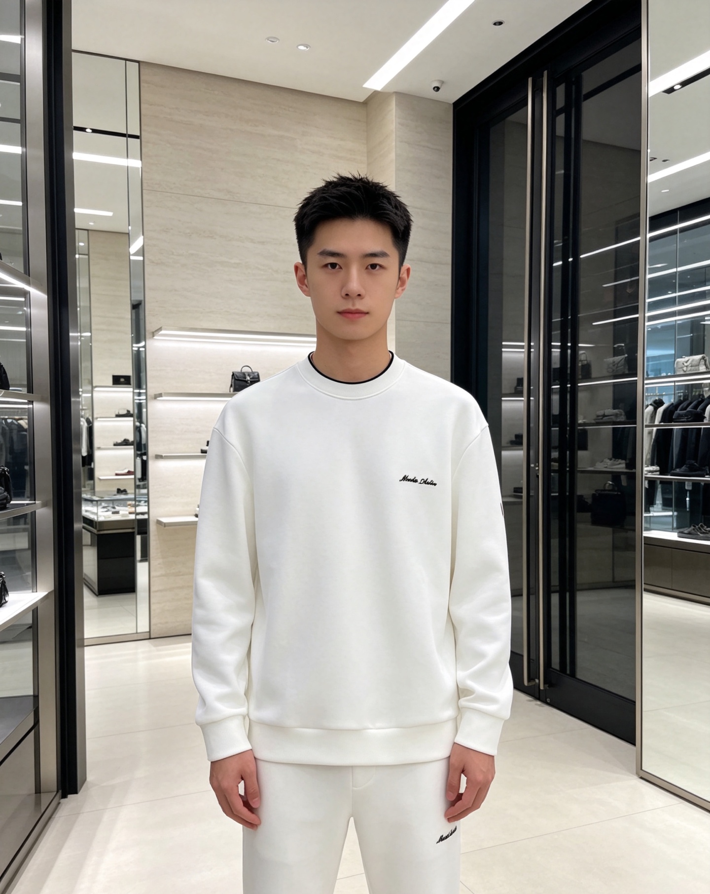 Moncler 蒙口 2026秋冬新款圆领空气层卫衣✨,原版五金辅料全套到位,采用高密空气层面料,挺括有型不易变形。领口 Moncler 蒙口 2026秋冬新款圆领空气层卫衣✨,原版五金辅料全套到位,采用高密空气层面料,挺括有型不易变形。领口