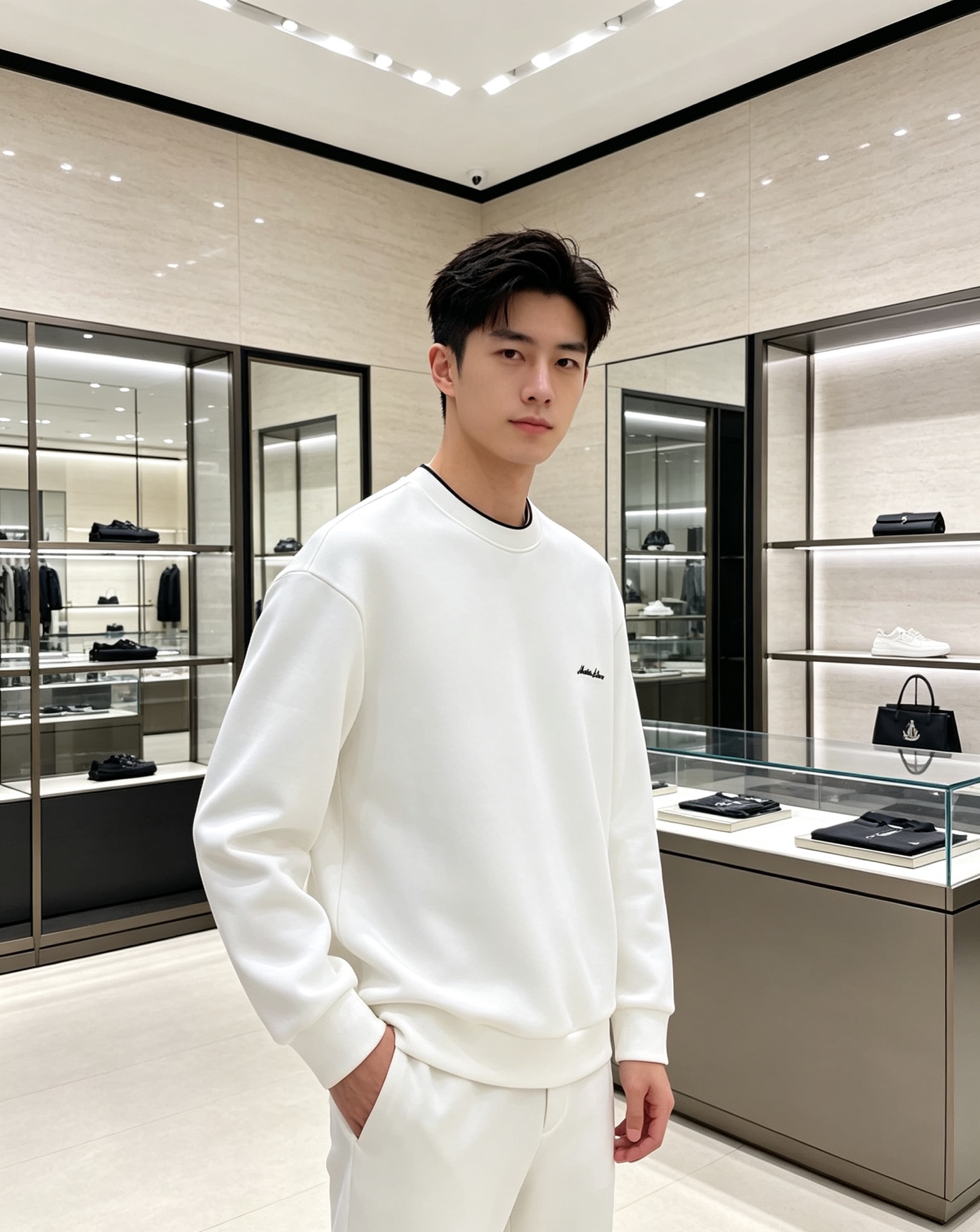 Moncler 蒙口 2026秋冬新款圆领空气层卫衣✨，原版五金辅料全套到位，采用高密空气层面料，挺括有型不易变形。领口