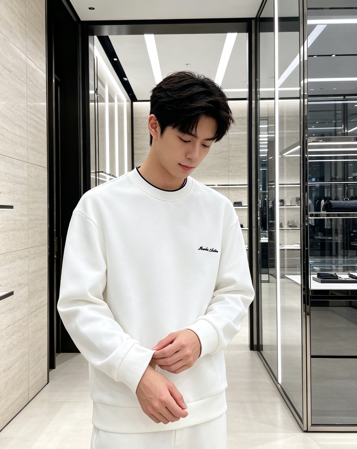 Moncler 蒙口 2026秋冬新款圆领空气层卫衣✨，原版五金辅料全套到位，采用高密空气层面料，挺括有型不易变形。领口