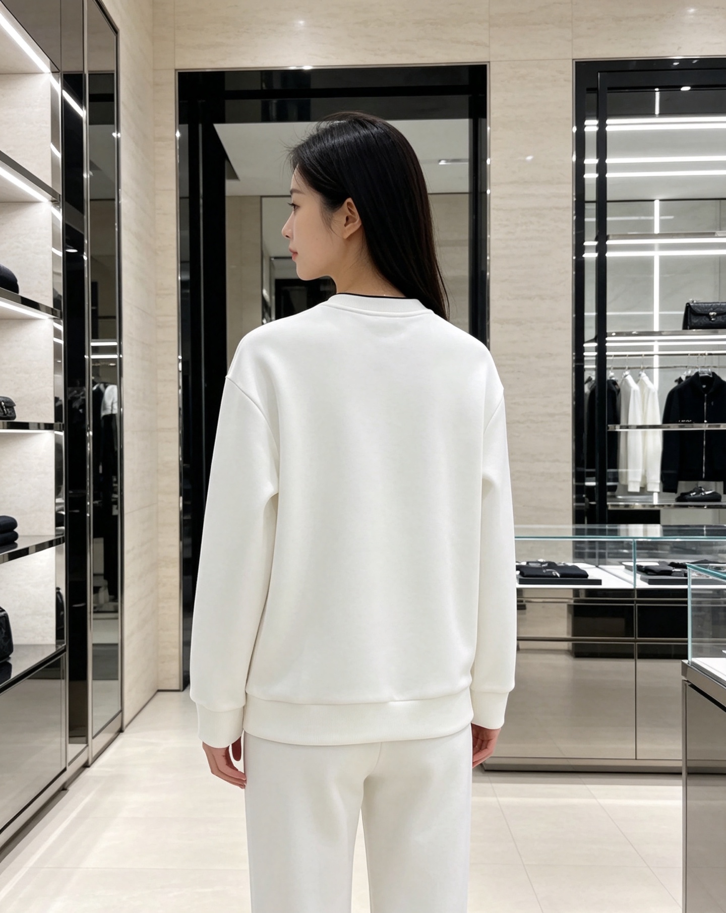 Moncler 蒙口 2026秋冬新款圆领空气层卫衣✨，原版五金辅料全套到位，采用高密空气层面料，挺括有型不易变形。领口