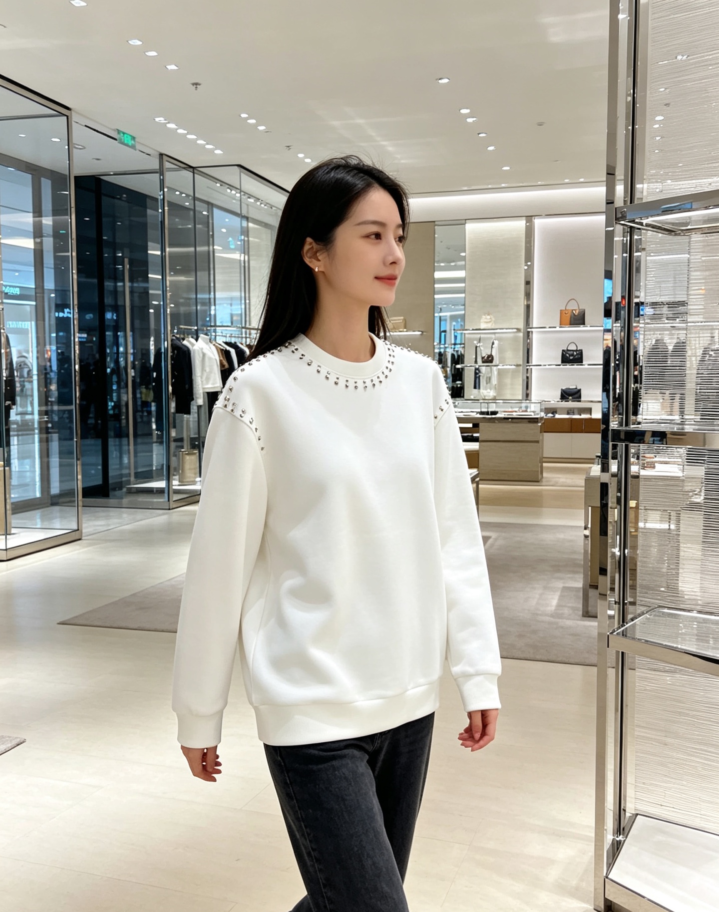 Louis Vuitton 路易威登 lv2026秋冬新款圆领空气层卫衣✨ 原版五金辅料全套到位，采用高密空气层面料，挺
