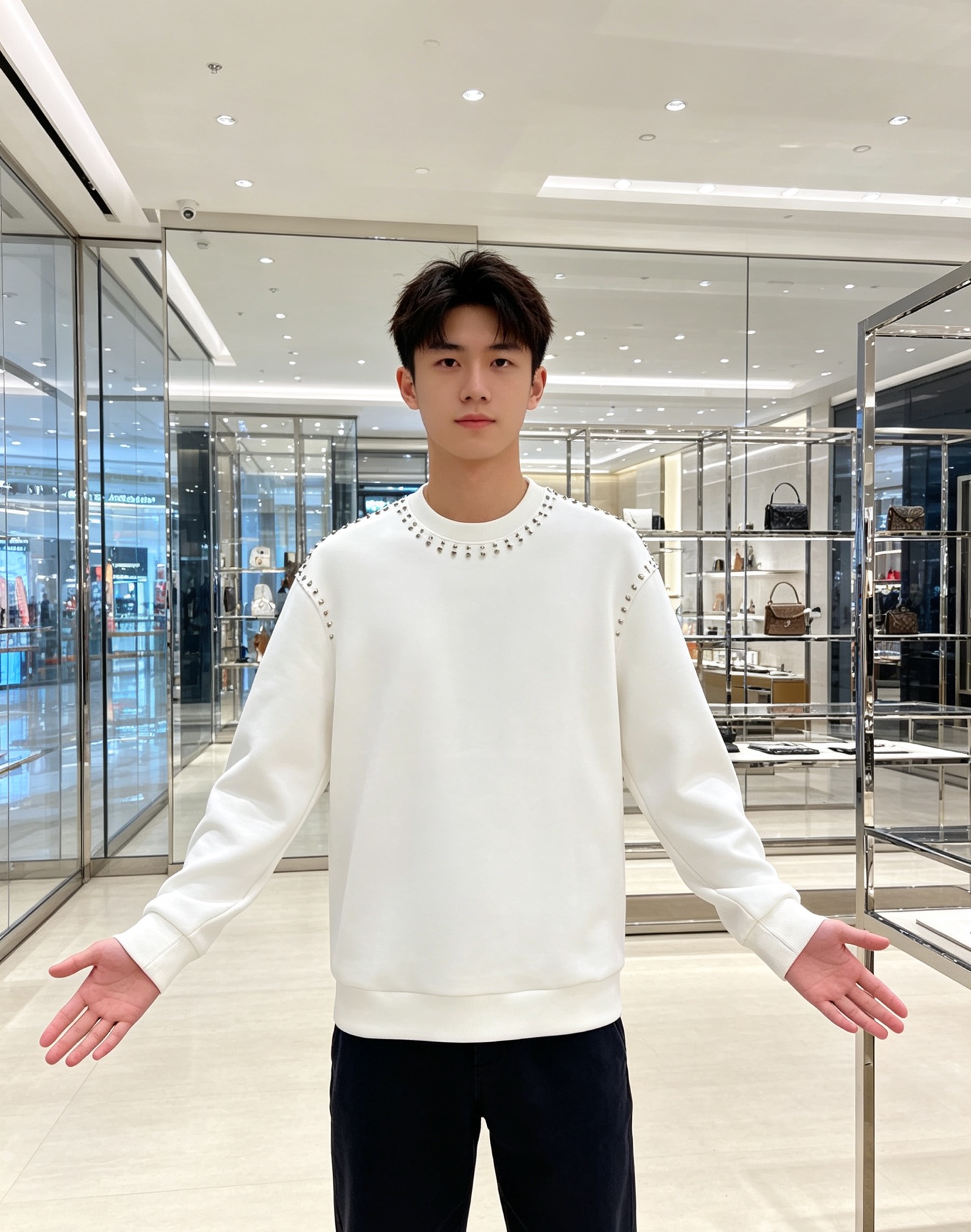 Louis Vuitton 路易威登 lv2026秋冬新款圆领空气层卫衣✨ 原版五金辅料全套到位，采用高密空气层面料，挺