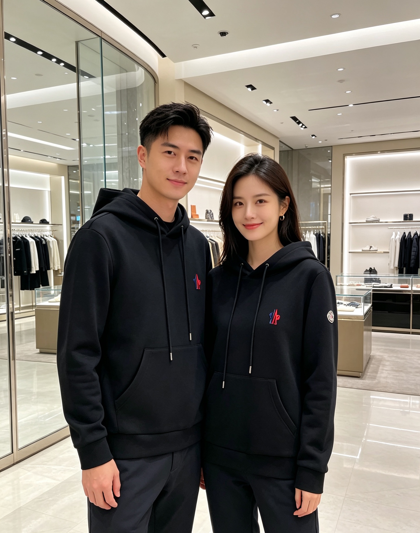 Moncler 蒙口 2026秋冬新款连帽空气层卫衣✨原版辅料全套到位，高密空气层面料，上身挺括不易变形。胸前撞色刺绣标