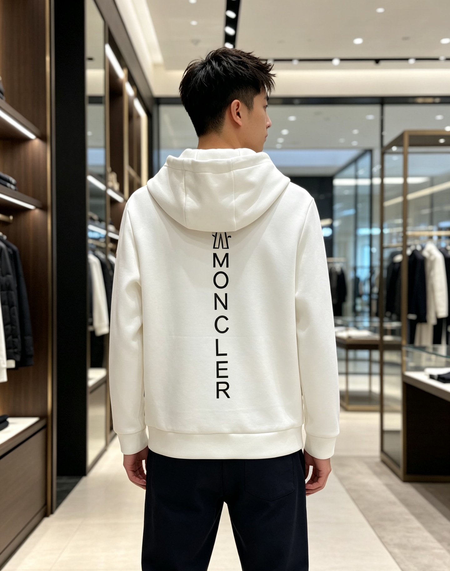 Moncler 蒙口 2026秋冬新款连帽空气层卫衣✨原版辅料全套到位，高密空气层面料，上身挺括不易变形。胸前撞色刺绣标