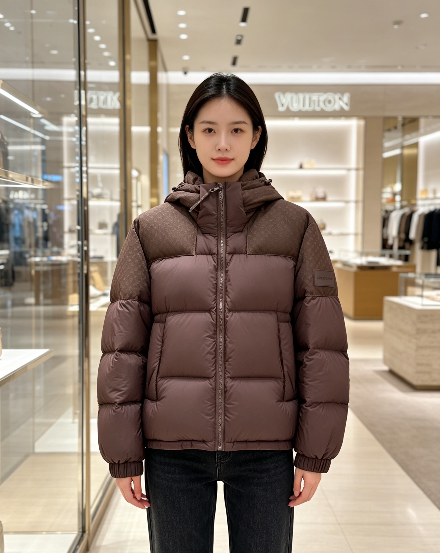 LV 2026秋冬爆款拼色老花羽绒服三色齐发 重磅分仓锁绒工艺,上身蓬松轻盈,完全不显臃肿 肩部暗纹老花拼接设计,低调有 LV 2026秋冬爆款拼色老花羽绒服三色齐发 重磅分仓锁绒工艺,上身蓬松轻盈,完全不显臃肿 肩部暗纹老花拼接设计,低调有