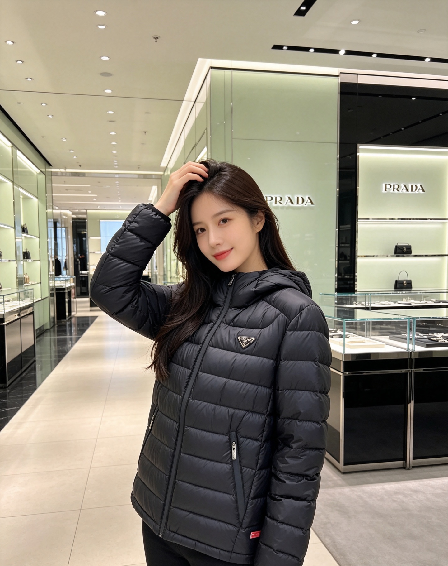 Prada 普拉达 2026秋冬新款三角标连帽轻薄羽绒,米白/酒红/藏蓝/黑四色男女同款。 横条分仓充绒,不跑绒不臃肿; Prada 普拉达 2026秋冬新款三角标连帽轻薄羽绒,米白/酒红/藏蓝/黑四色男女同款。 横条分仓充绒,不跑绒不臃肿;
