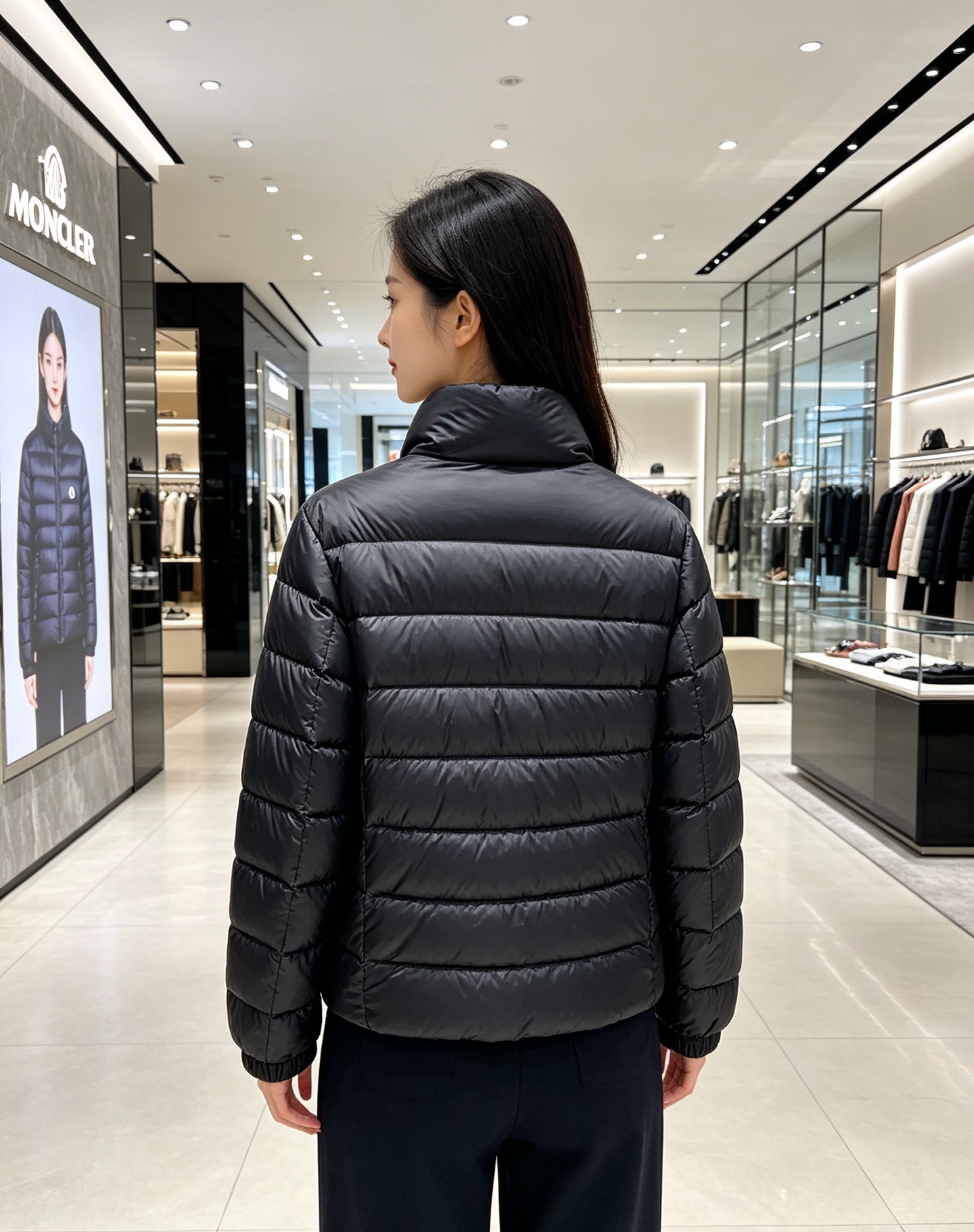 Moncler 蒙口 2026秋冬新款|男士立领轻薄羽绒服上新 蒙口经典横条轻羽绒,藏青/黑双色齐发 极简立领防风设计, Moncler 蒙口 2026秋冬新款|男士立领轻薄羽绒服上新 蒙口经典横条轻羽绒,藏青/黑双色齐发 极简立领防风设计,