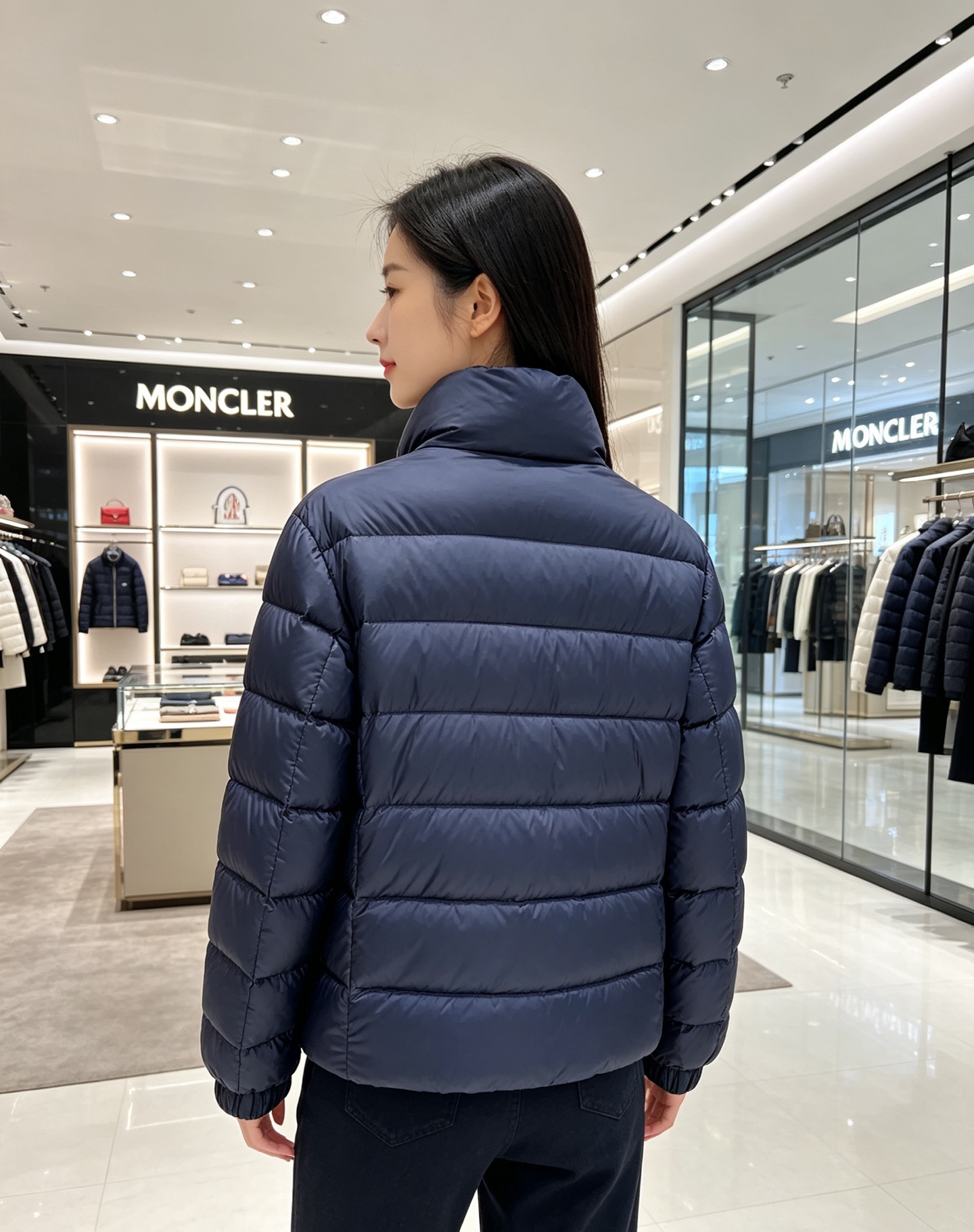 Moncler 蒙口 2026秋冬新款|男士立领轻薄羽绒服上新 蒙口经典横条轻羽绒,藏青/黑双色齐发 极简立领防风设计, Moncler 蒙口 2026秋冬新款|男士立领轻薄羽绒服上新 蒙口经典横条轻羽绒,藏青/黑双色齐发 极简立领防风设计,