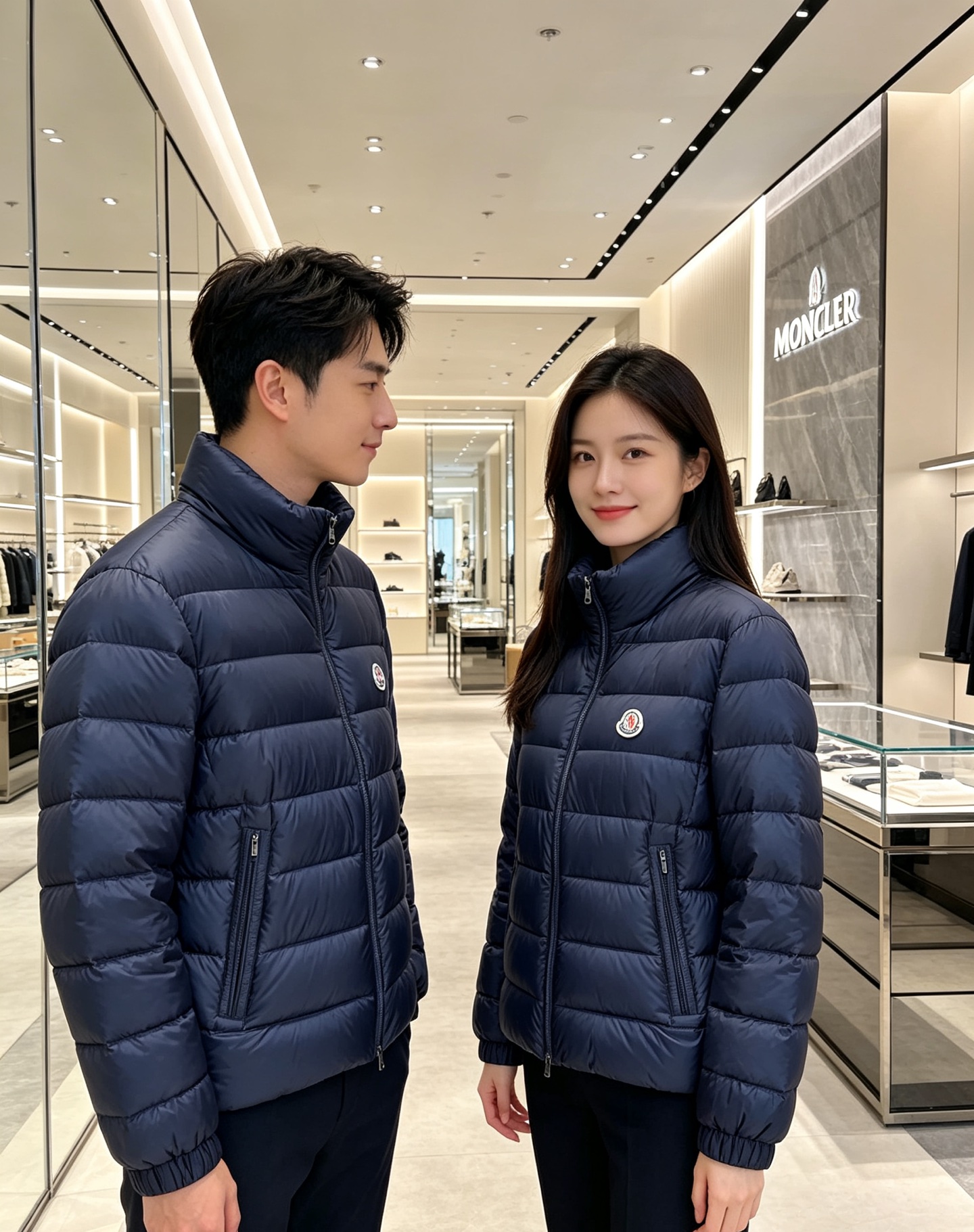 Moncler 蒙口 2026秋冬新款|男士立领轻薄羽绒服上新 蒙口经典横条轻羽绒,藏青/黑双色齐发 极简立领防风设计, Moncler 蒙口 2026秋冬新款|男士立领轻薄羽绒服上新 蒙口经典横条轻羽绒,藏青/黑双色齐发 极简立领防风设计,