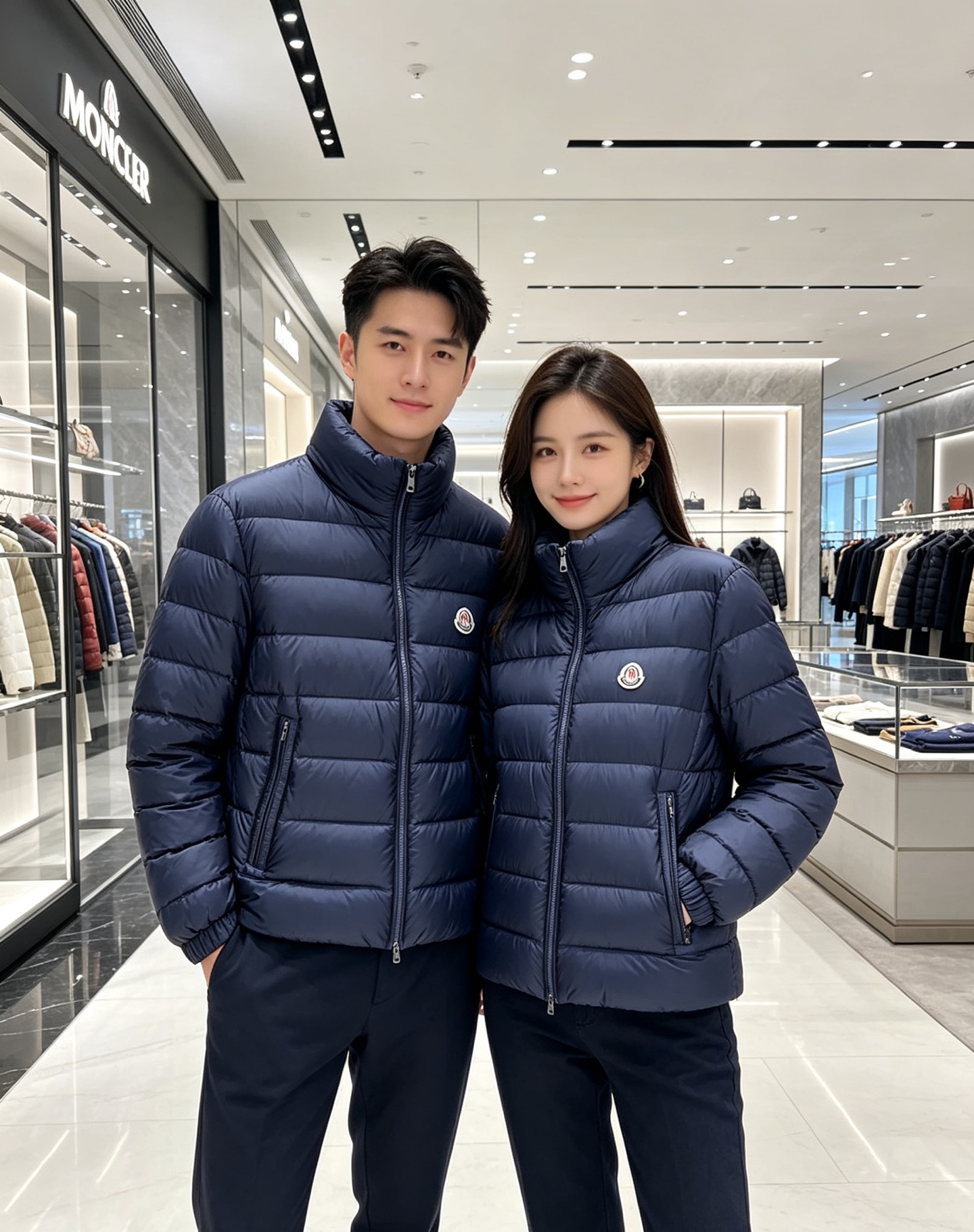 Moncler 蒙口 2026秋冬新款|男士立领轻薄羽绒服上新 蒙口经典横条轻羽绒,藏青/黑双色齐发 极简立领防风设计, Moncler 蒙口 2026秋冬新款|男士立领轻薄羽绒服上新 蒙口经典横条轻羽绒,藏青/黑双色齐发 极简立领防风设计,
