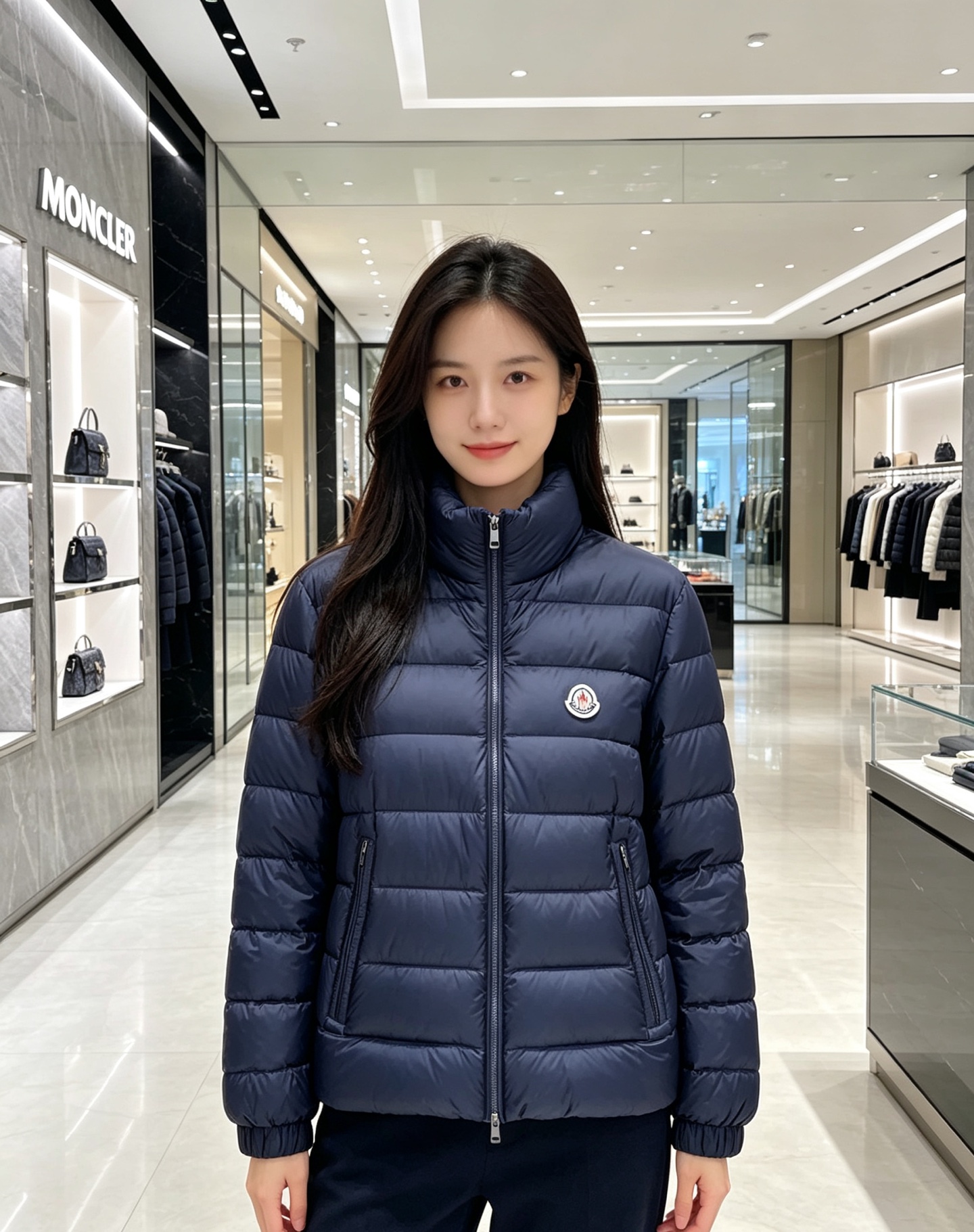 Moncler 蒙口 2026秋冬新款|男士立领轻薄羽绒服上新 蒙口经典横条轻羽绒,藏青/黑双色齐发 极简立领防风设计, Moncler 蒙口 2026秋冬新款|男士立领轻薄羽绒服上新 蒙口经典横条轻羽绒,藏青/黑双色齐发 极简立领防风设计,