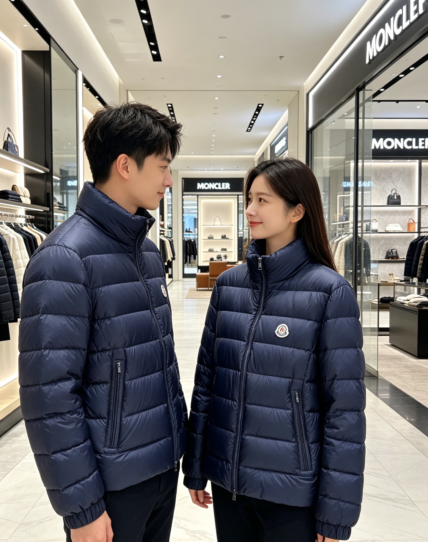 Moncler 蒙口 2026秋冬新款|男士立领轻薄羽绒服上新 蒙口经典横条轻羽绒,藏青/黑双色齐发 极简立领防风设计, Moncler 蒙口 2026秋冬新款|男士立领轻薄羽绒服上新 蒙口经典横条轻羽绒,藏青/黑双色齐发 极简立领防风设计,