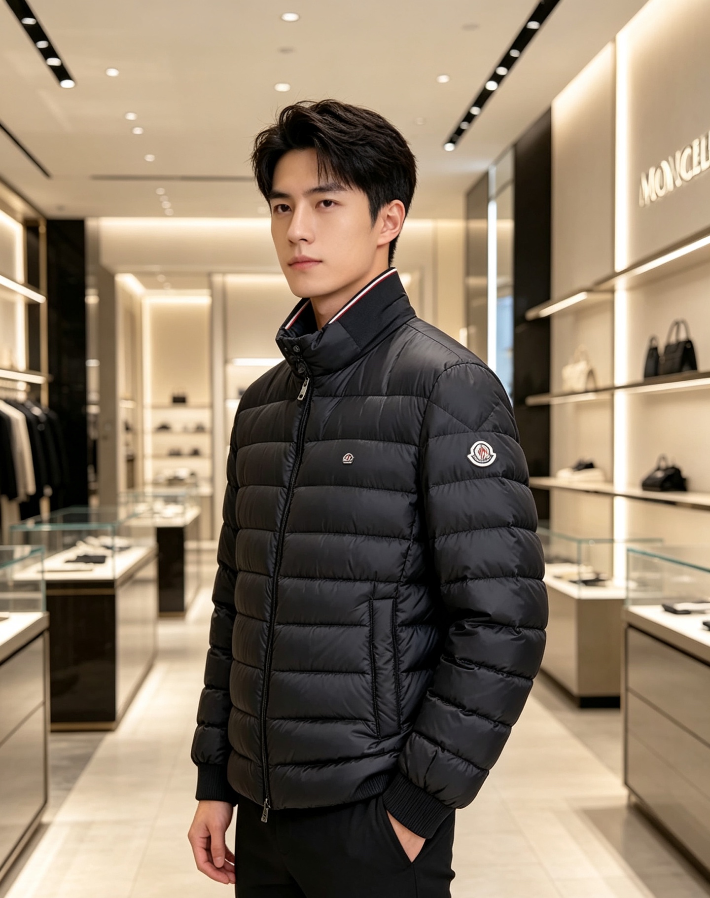 Moncler 蒙口 2026秋冬新品|棒球领轻羽绒夹克 撞色织带领精致点缀,横格均匀锁绒 罗纹收口防风设计,轻便柔和 Moncler 蒙口 2026秋冬新品|棒球领轻羽绒夹克 撞色织带领精致点缀,横格均匀锁绒 罗纹收口防风设计,轻便柔和