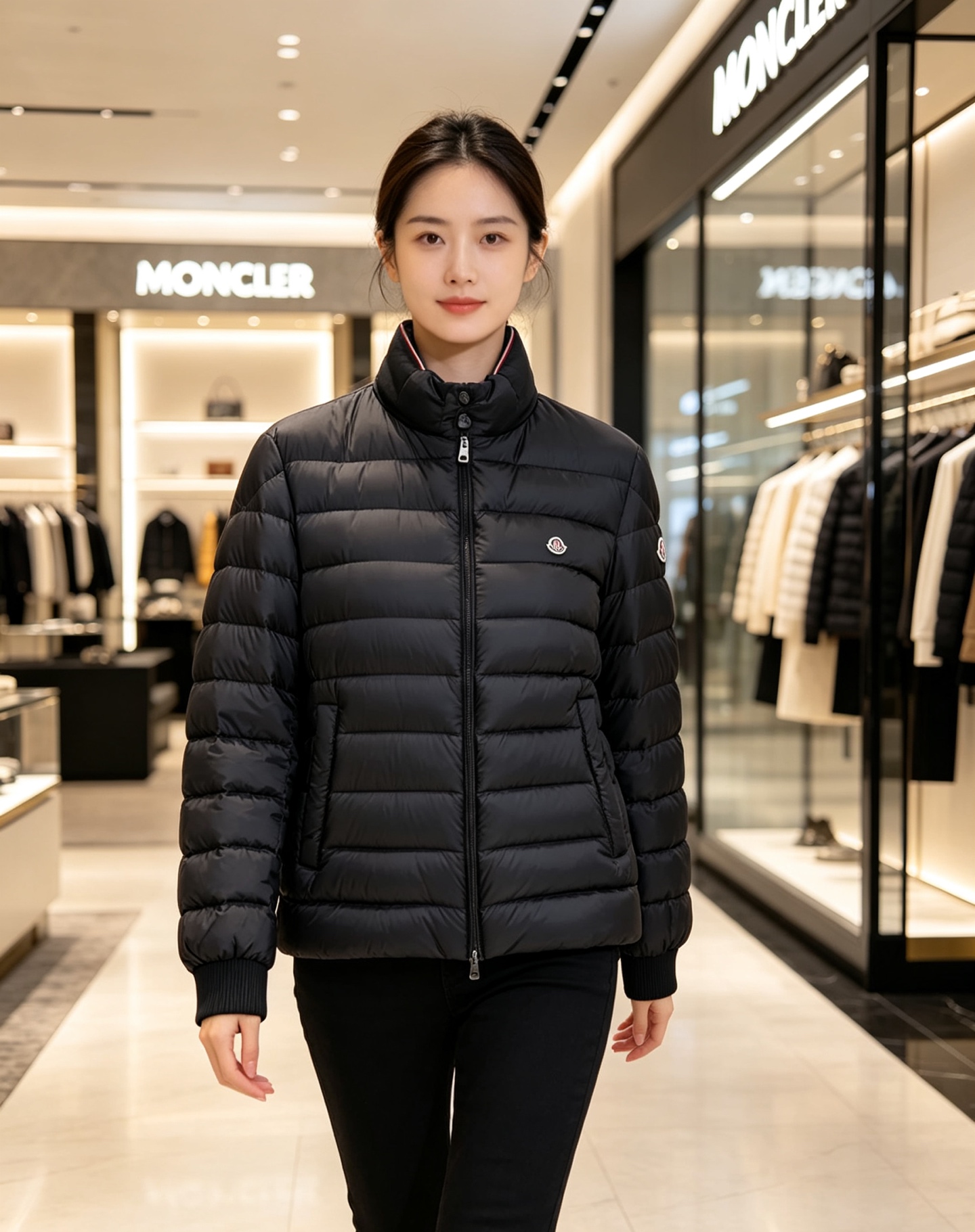 Moncler 蒙口 2026秋冬新品|棒球领轻羽绒夹克 撞色织带领精致点缀,横格均匀锁绒 罗纹收口防风设计,轻便柔和 Moncler 蒙口 2026秋冬新品|棒球领轻羽绒夹克 撞色织带领精致点缀,横格均匀锁绒 罗纹收口防风设计,轻便柔和