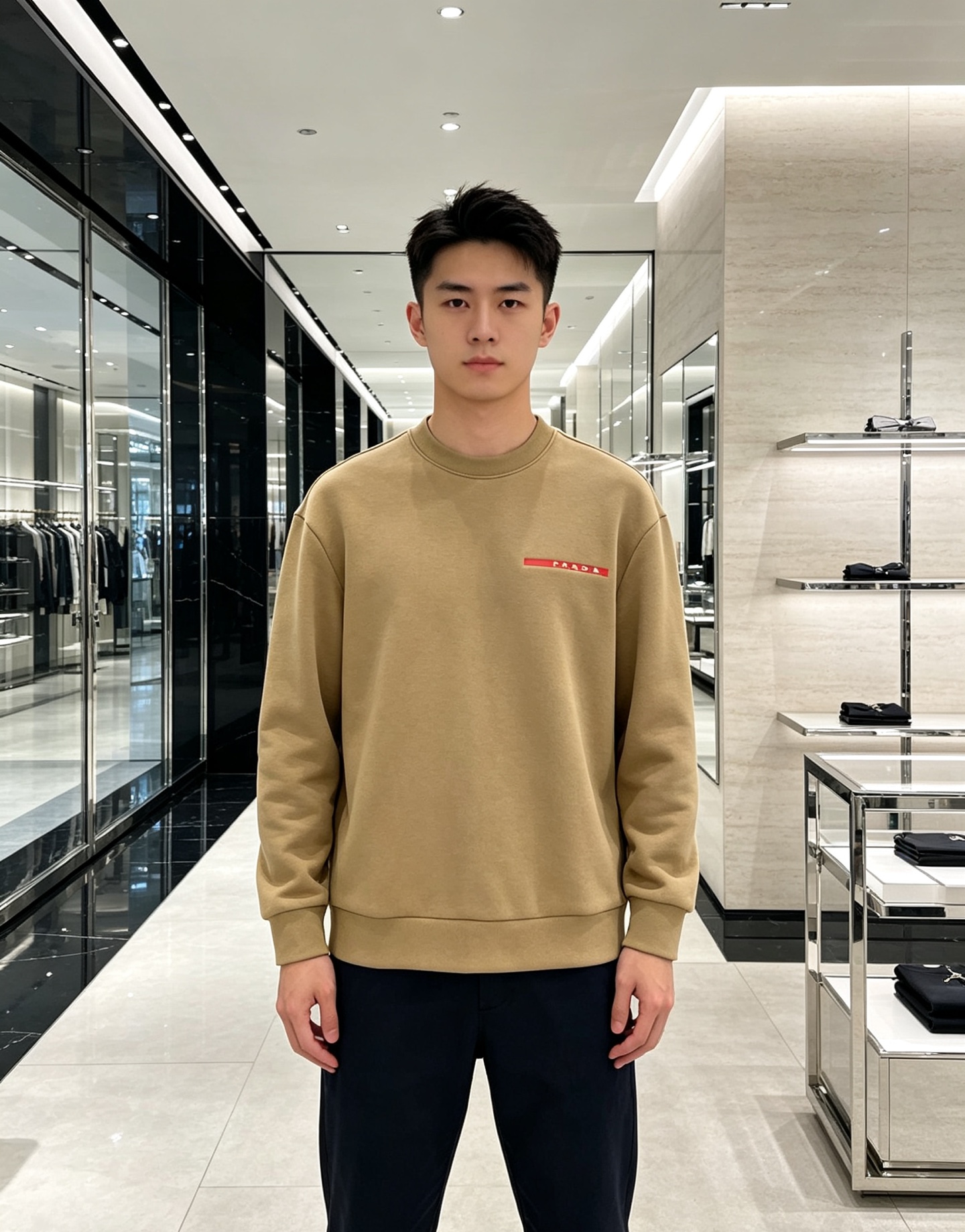 Prada 普拉达 2026秋冬新款休闲圆领空气层卫衣 标志性红色经典logo,辨识度高。采用空气层面料,柔软有型不易变 Prada 普拉达 2026秋冬新款休闲圆领空气层卫衣 标志性红色经典logo,辨识度高。采用空气层面料,柔软有型不易变