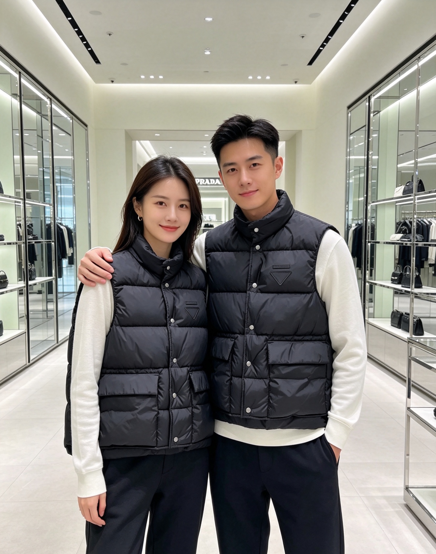 Prada 普拉达2026秋冬专柜同步新品发布，最新工装羽绒马甲出货，原版购入，无论面料及辅料，全部做到了1:1完美复刻